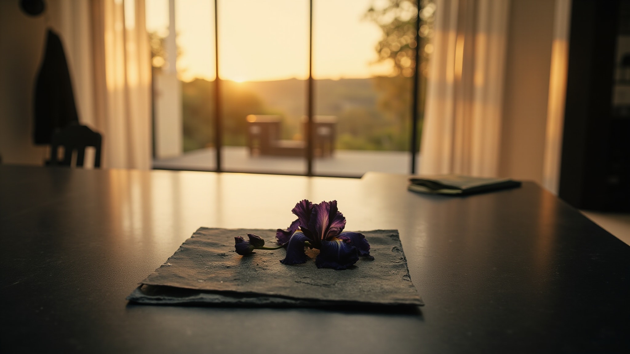 Black Iris by El Nabil. Atmospheric mood