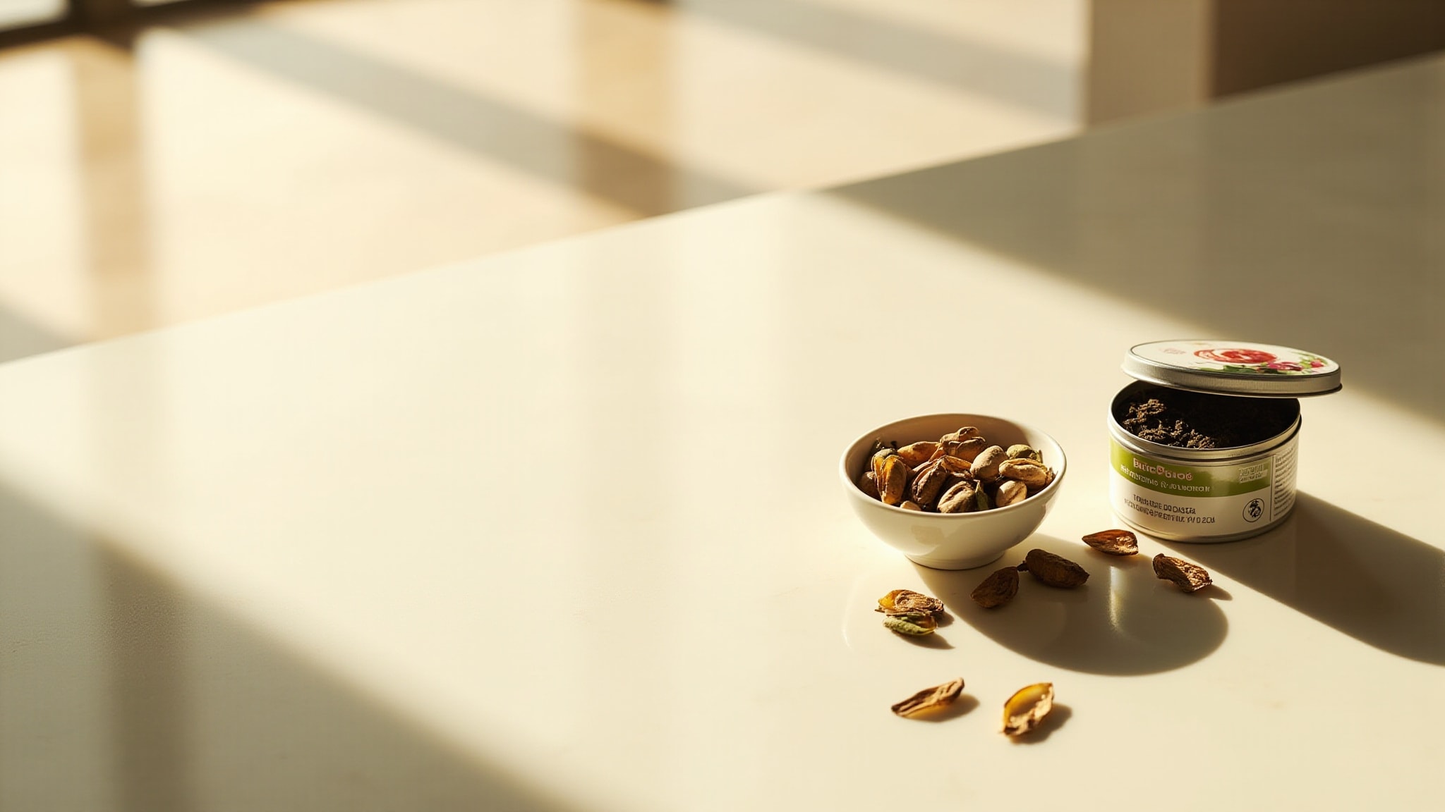 Green Tea Pistachio Crunch by Elizabeth Ardem. Atmospheric mood