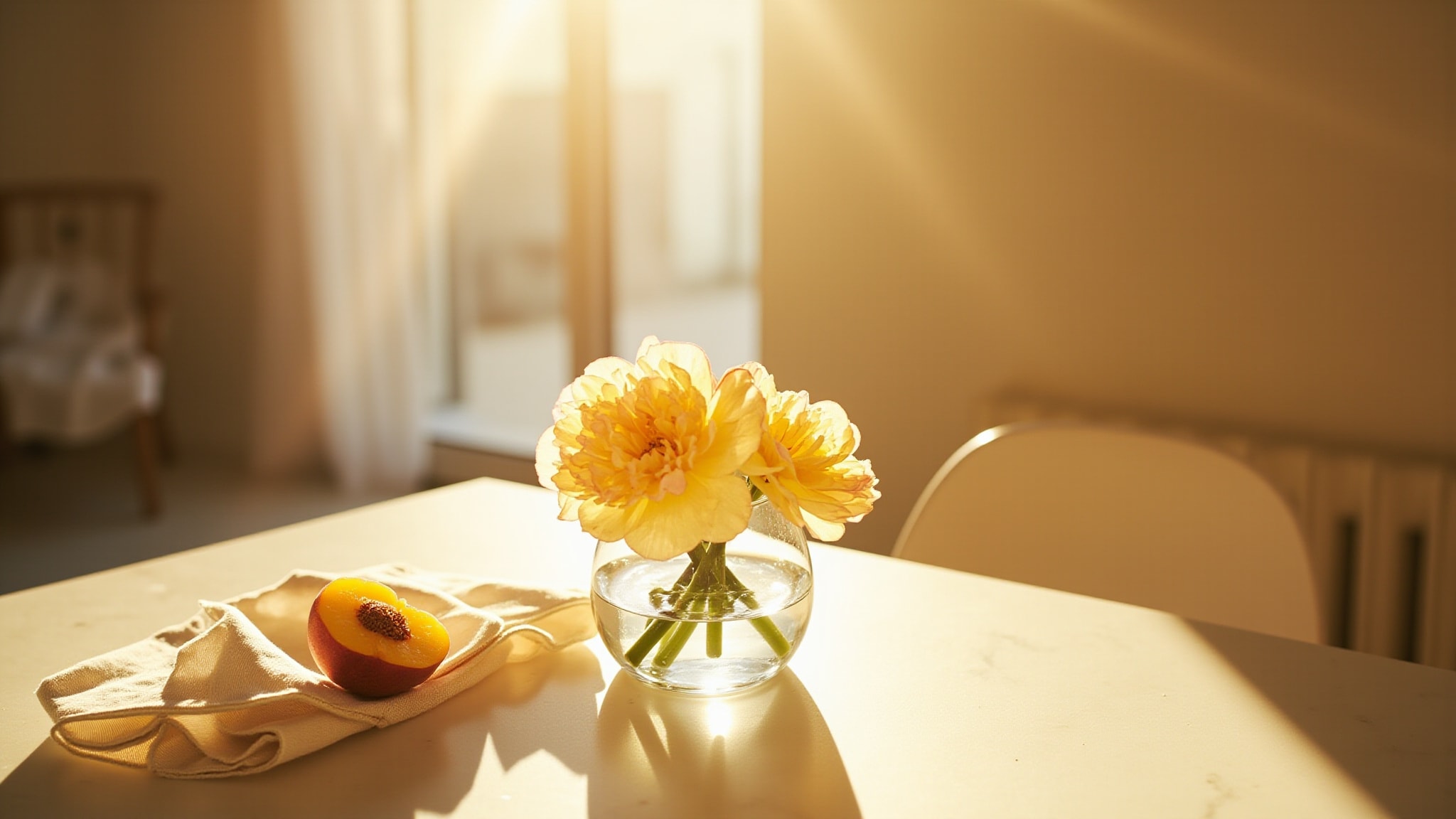 Sunflowers Morning Gardens by Elizabeth Arden. Atmospheric mood
