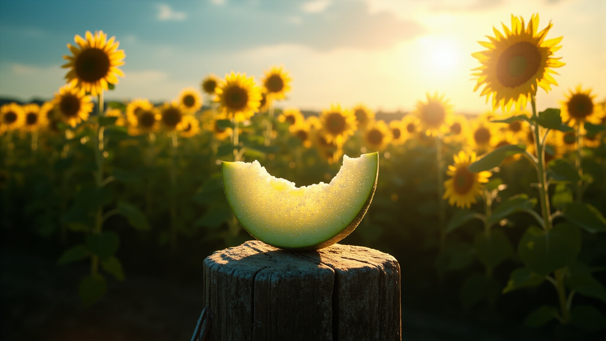 Sunflowers Sunrise by Elizabeth Arden. Atmospheric mood