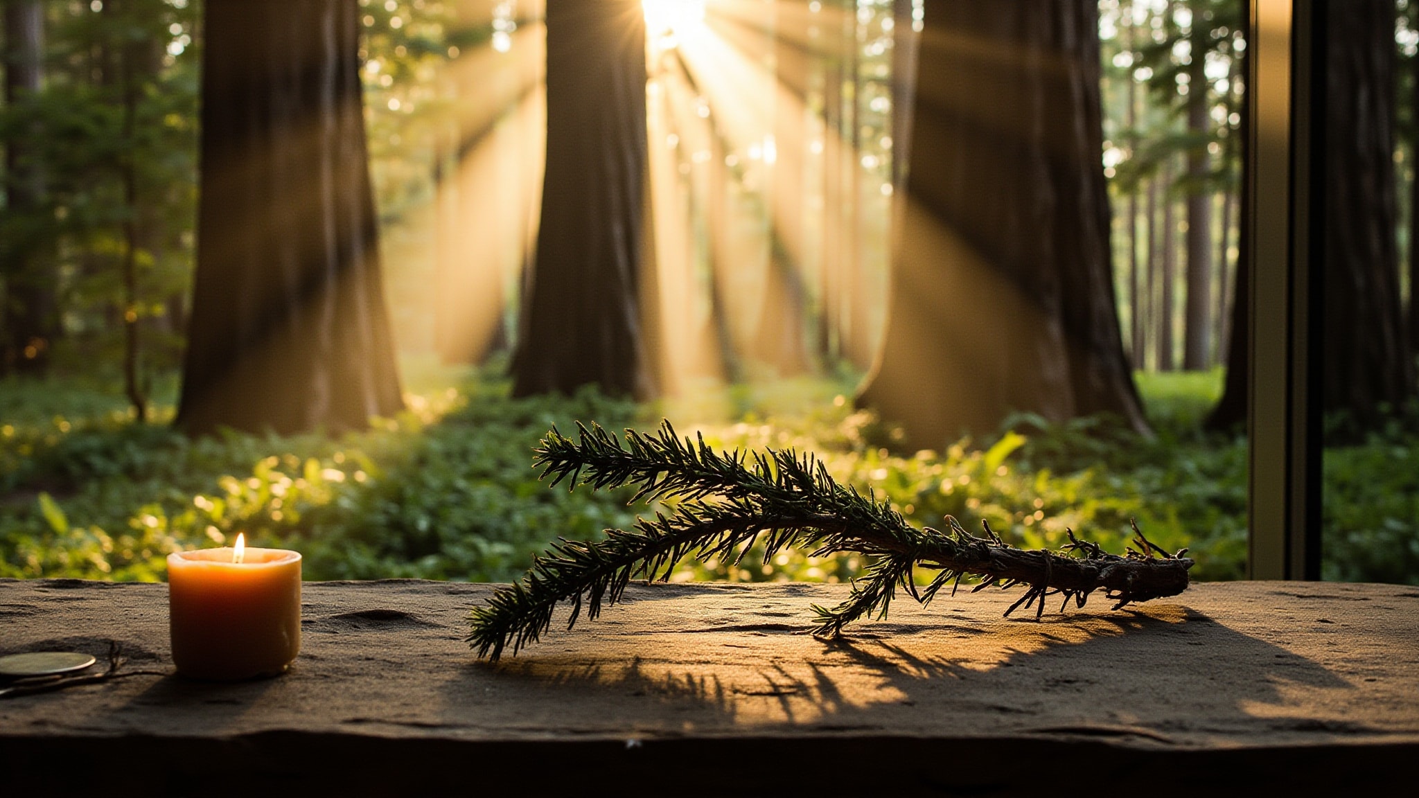 Redwoods by Elizabeth W. Atmospheric mood