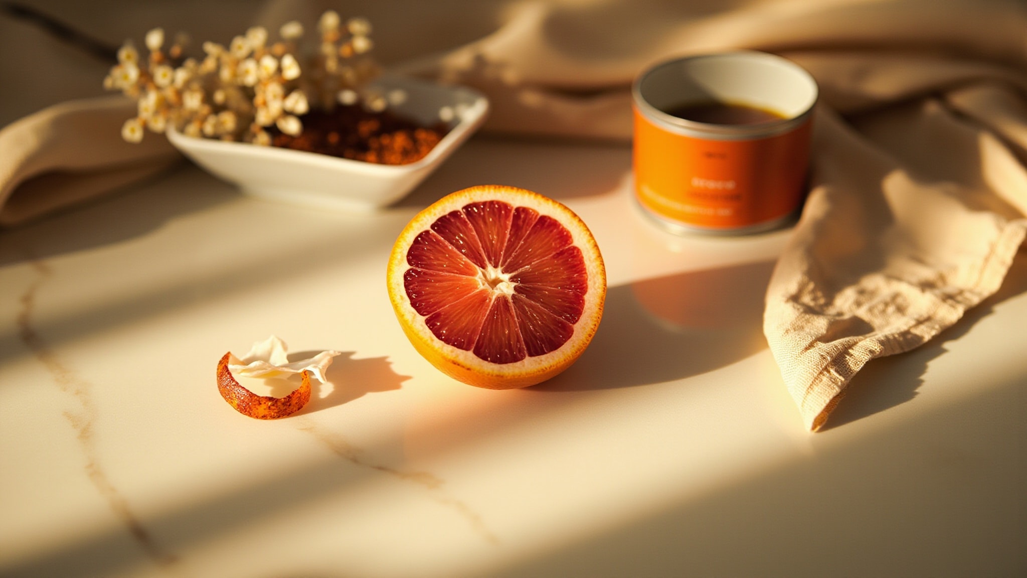 Orange Cream Botanical Perfume by Esscentual Alchemy. Atmospheric mood