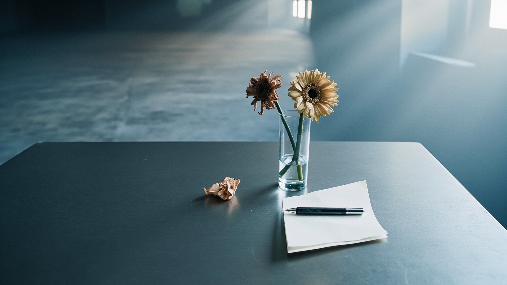Someone Else’s Flowers by Freddie Albrighton. Atmospheric mood