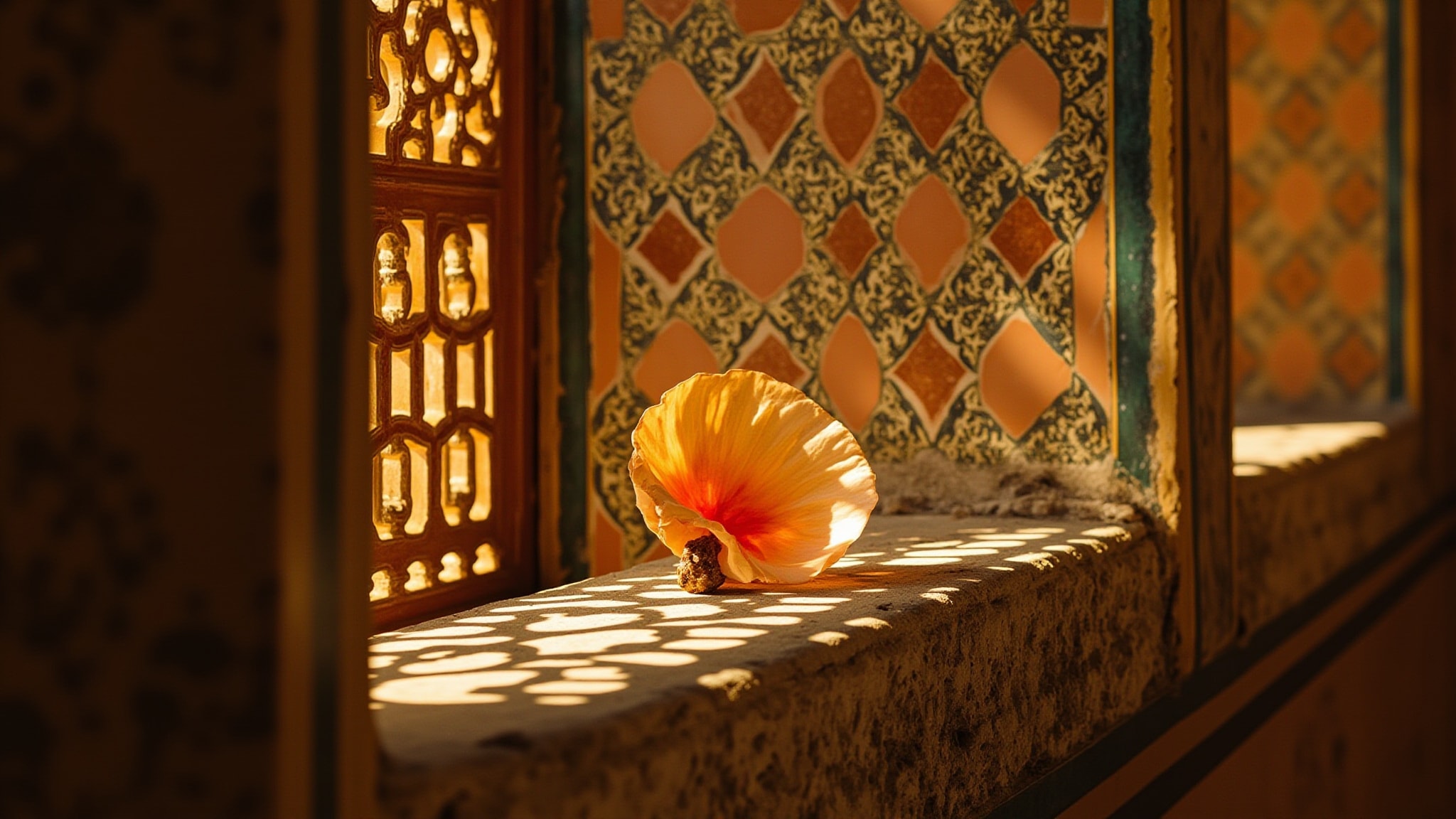 Alhambra by Fueguia 1833. Atmospheric mood