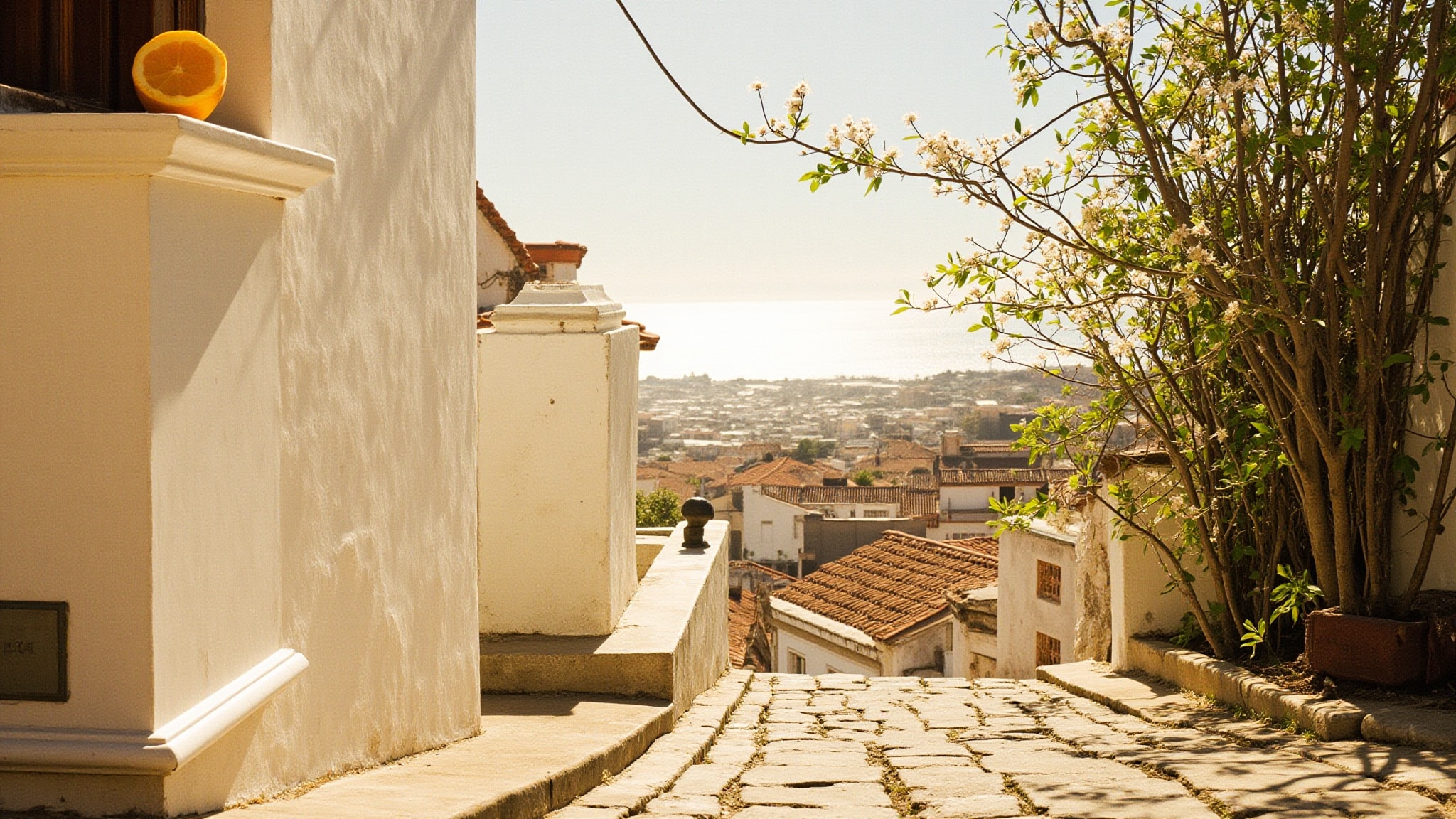 Colonia del Sacramento by Fueguia 1833. Atmospheric mood