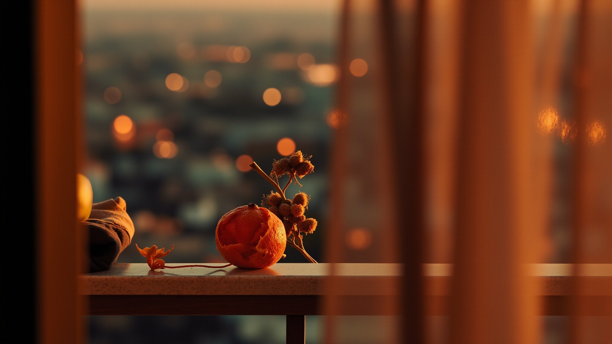 Balcony Tryst by Fyrinnae. Atmospheric mood