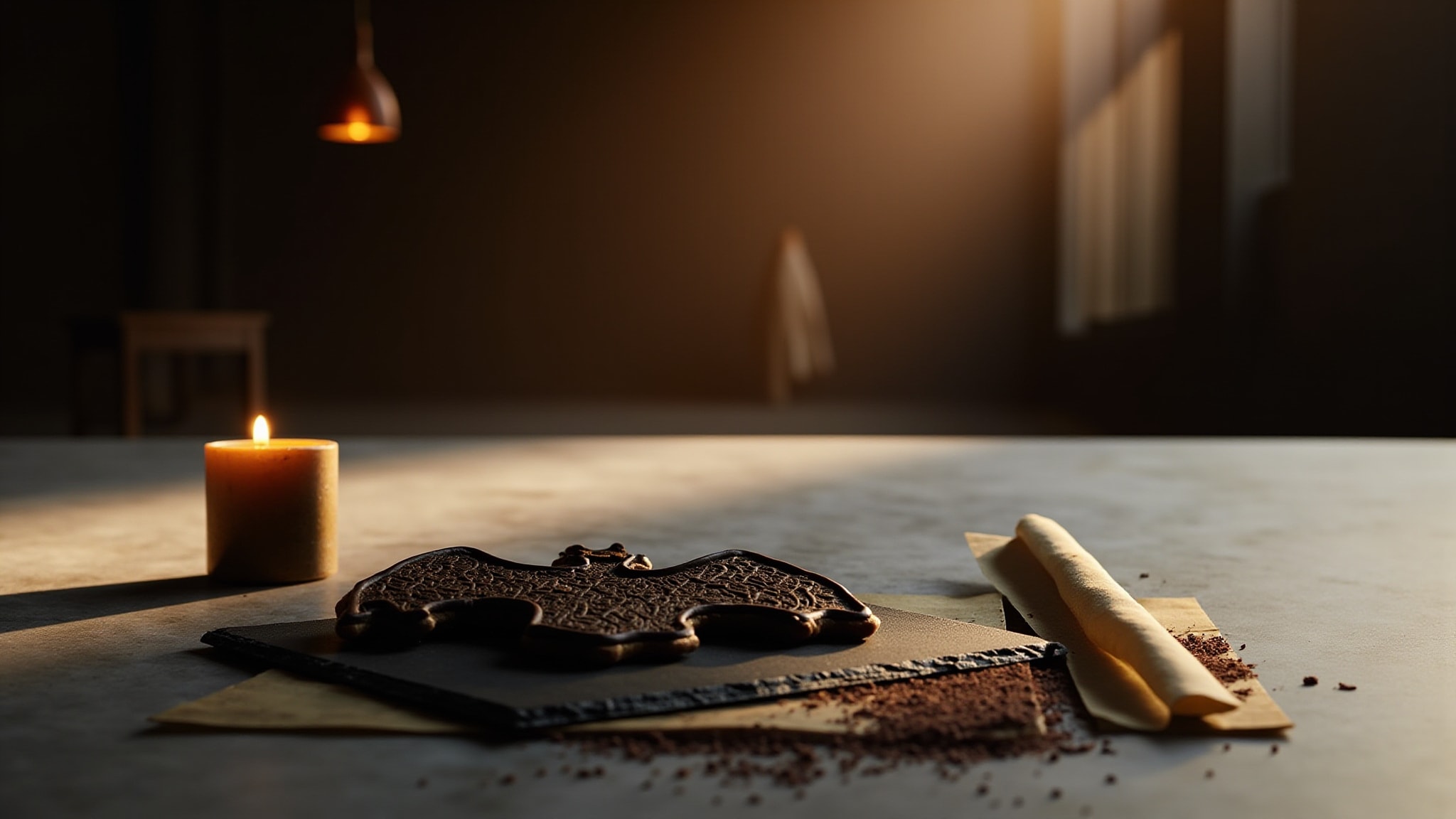 Gingerbread Bats by Fyrinnae. Atmospheric mood