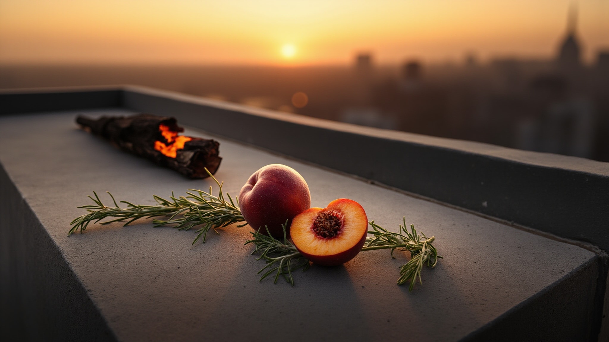 Peaches And Campfires by Gallagher Fragrances. Atmospheric mood