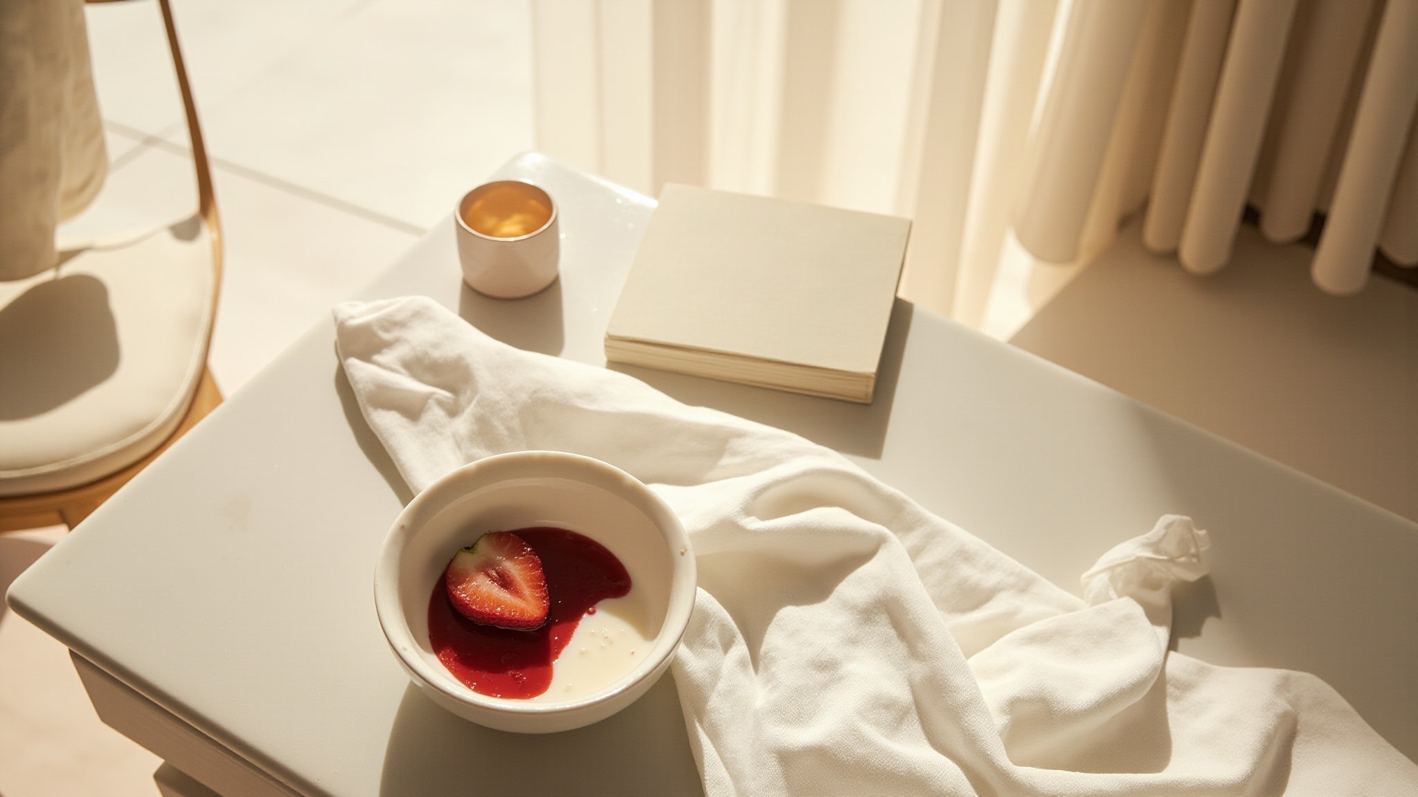 Strawberry Panna Cotta by Ganache Parfums. Atmospheric mood