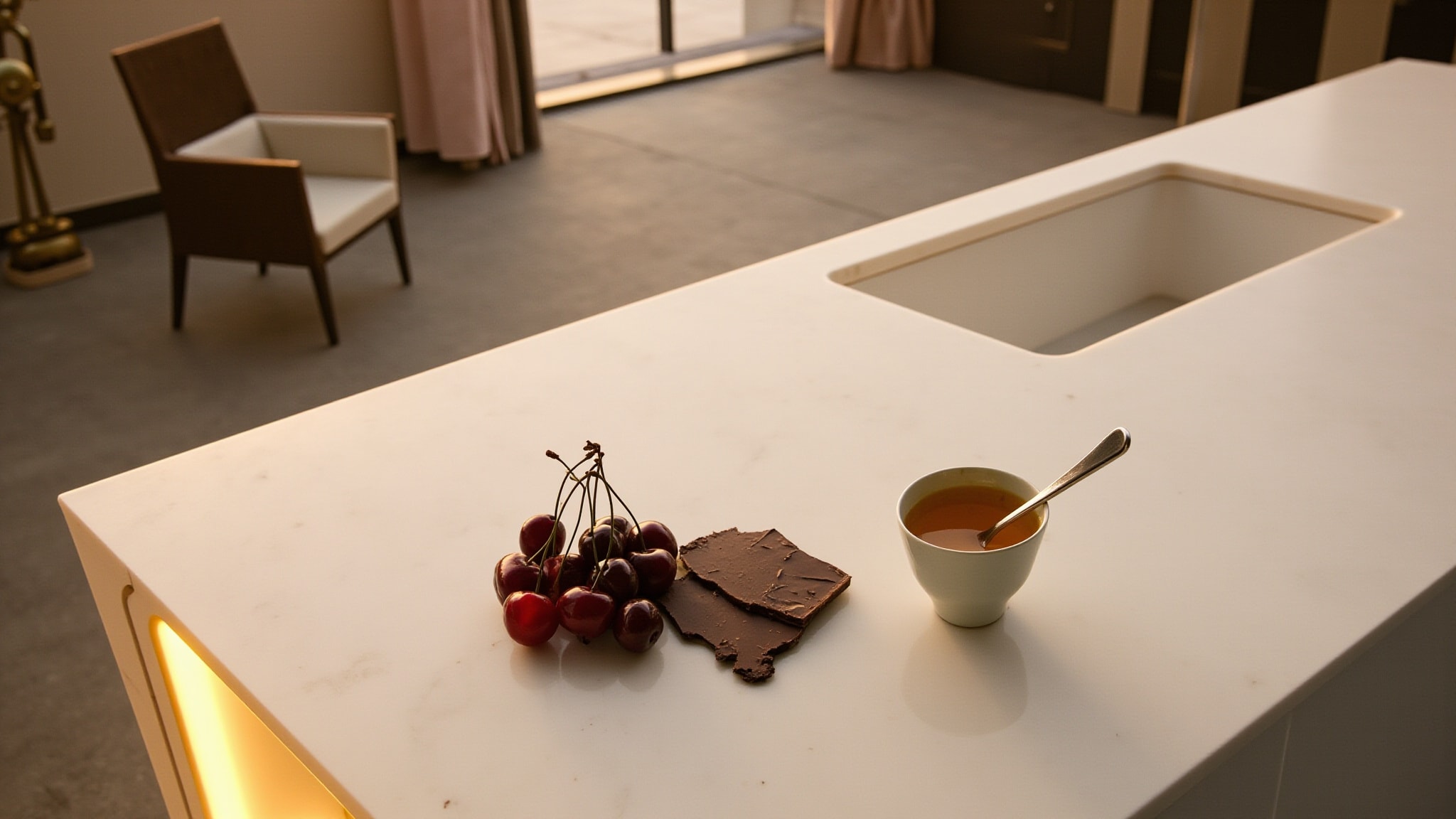 Cherry Chocolate Honey Infused Hair Perfume by Gisou. Atmospheric mood