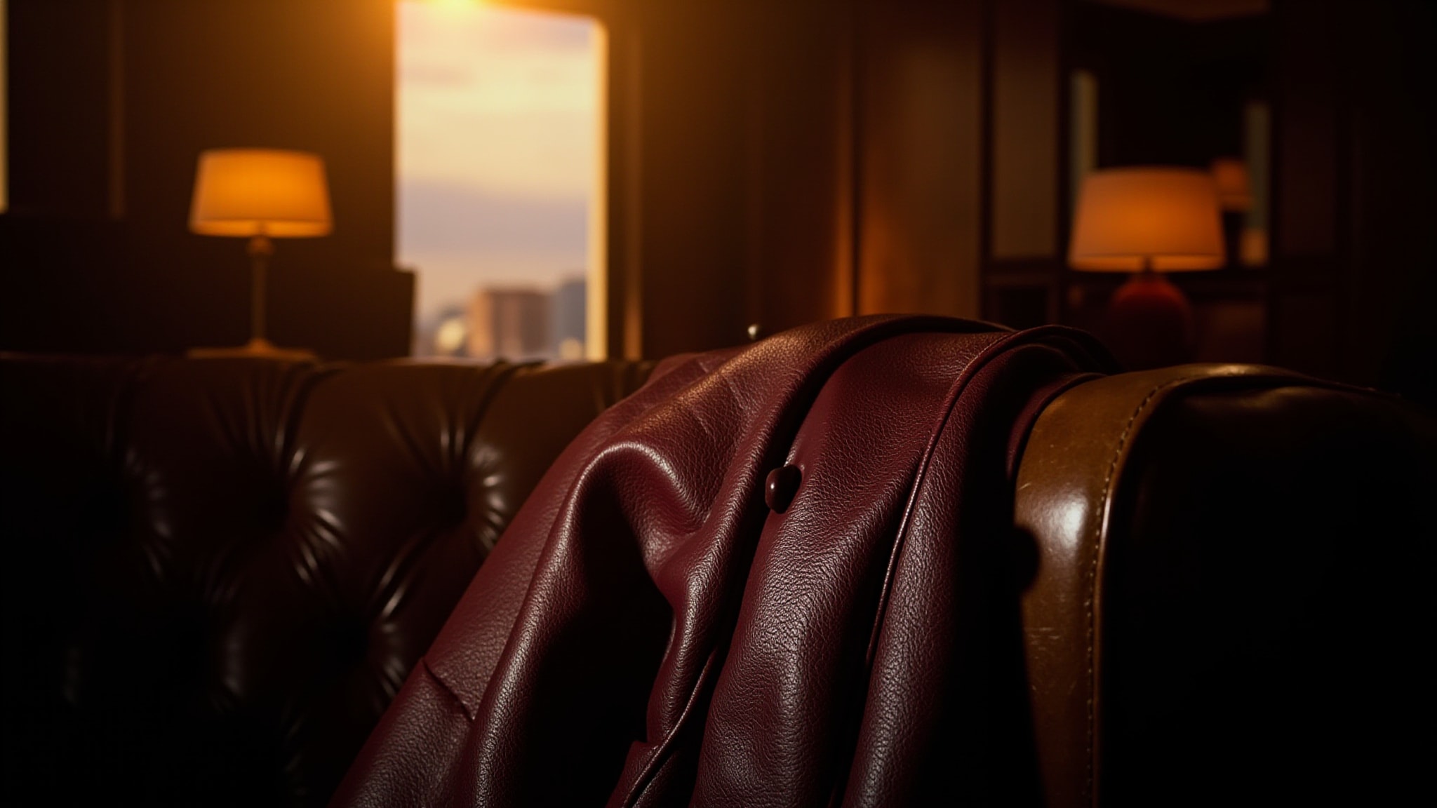 Habit Rouge Habit de Cuir by Guerlain. Atmospheric mood