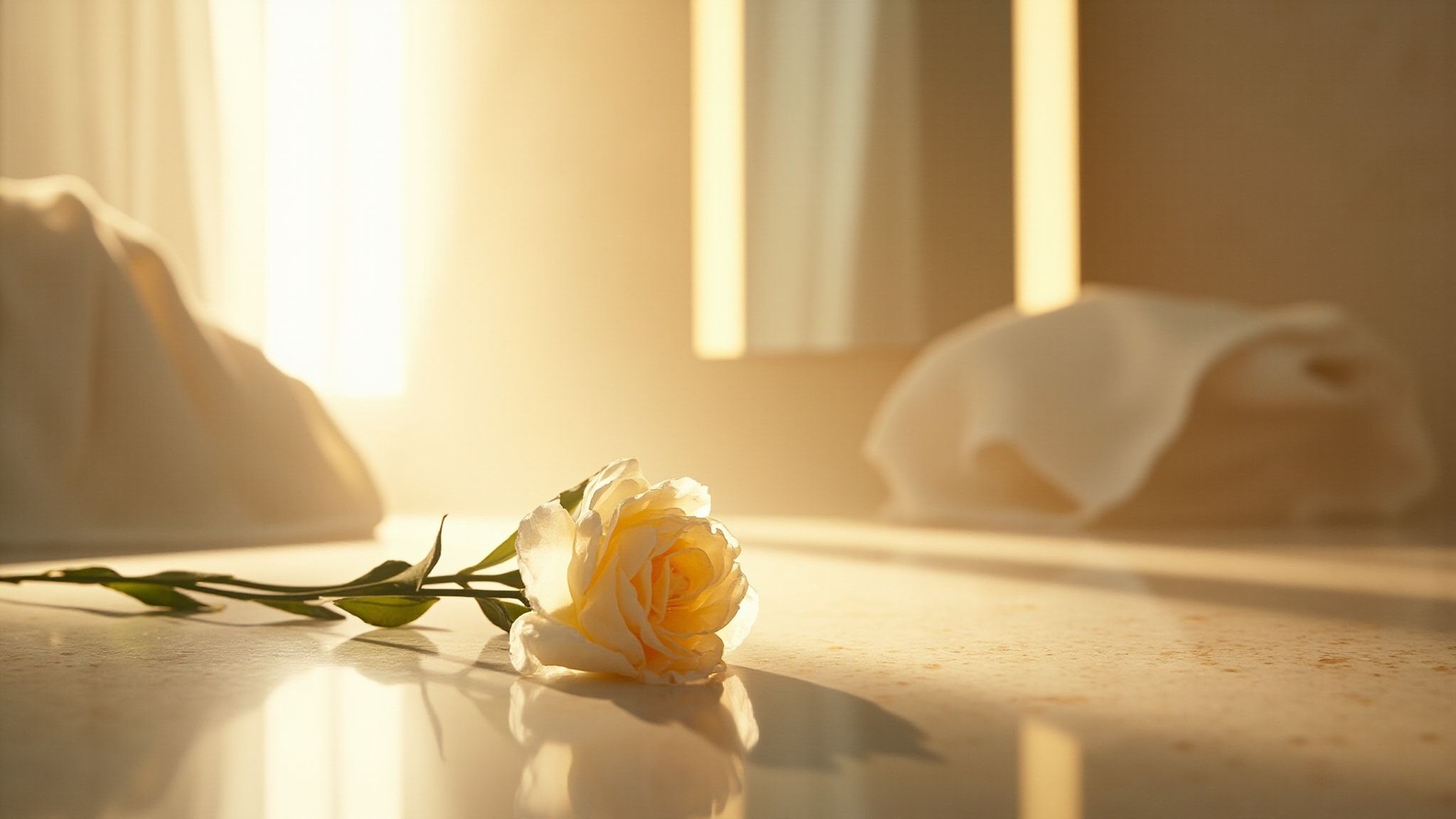 Cream Flower by Herdahl-Thorsing. Atmospheric mood