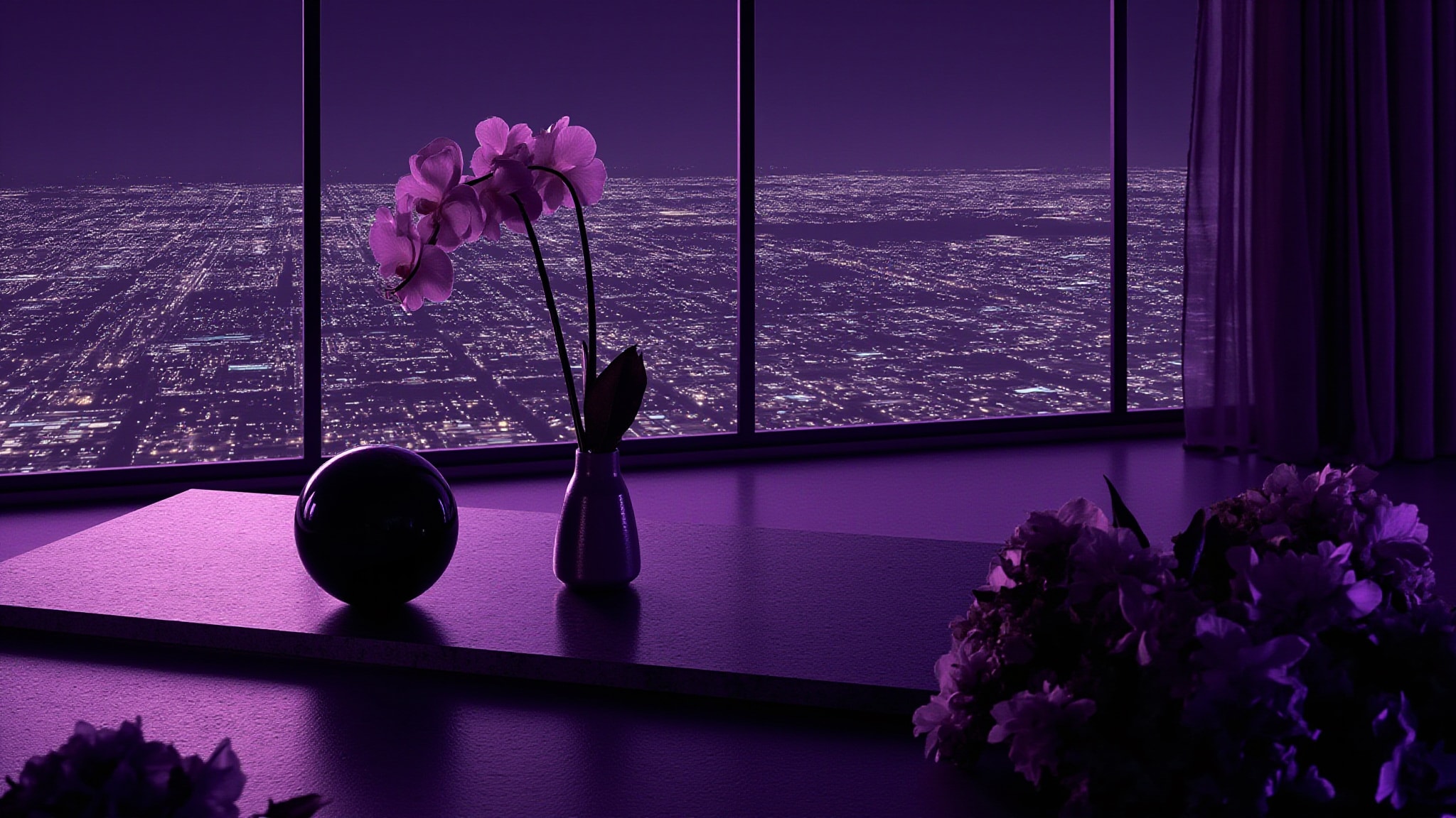 Purple Majestic by Hunayn. Atmospheric mood