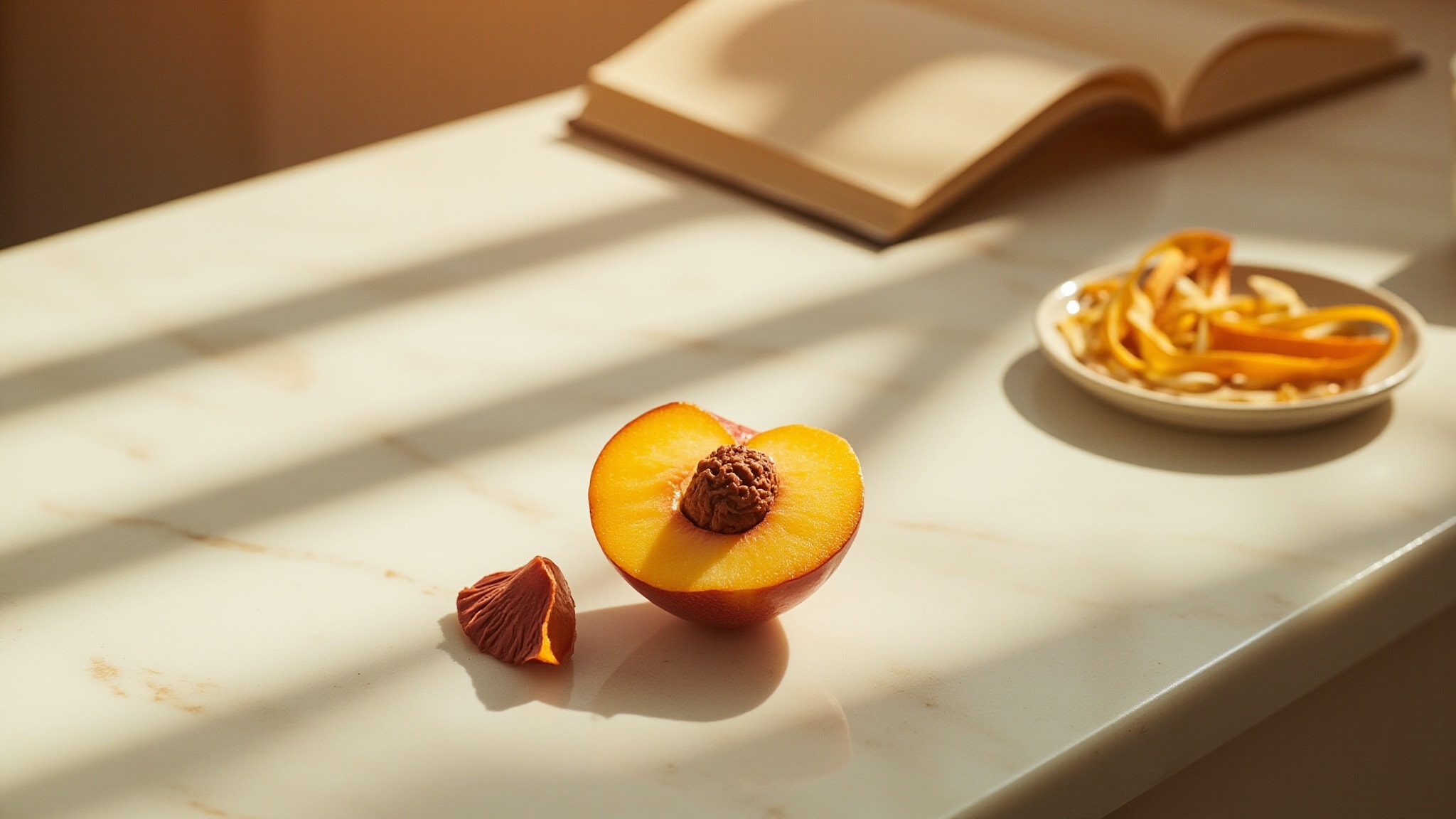 First Peach of the Season by Imaginary Authors. Atmospheric mood