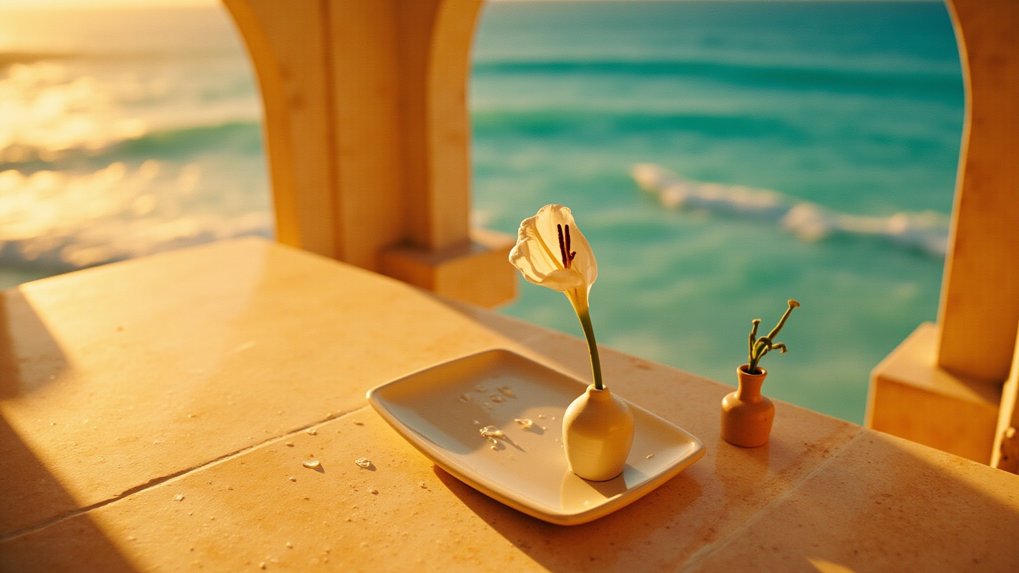 Lily Beach by Jacques Zolty. Atmospheric mood