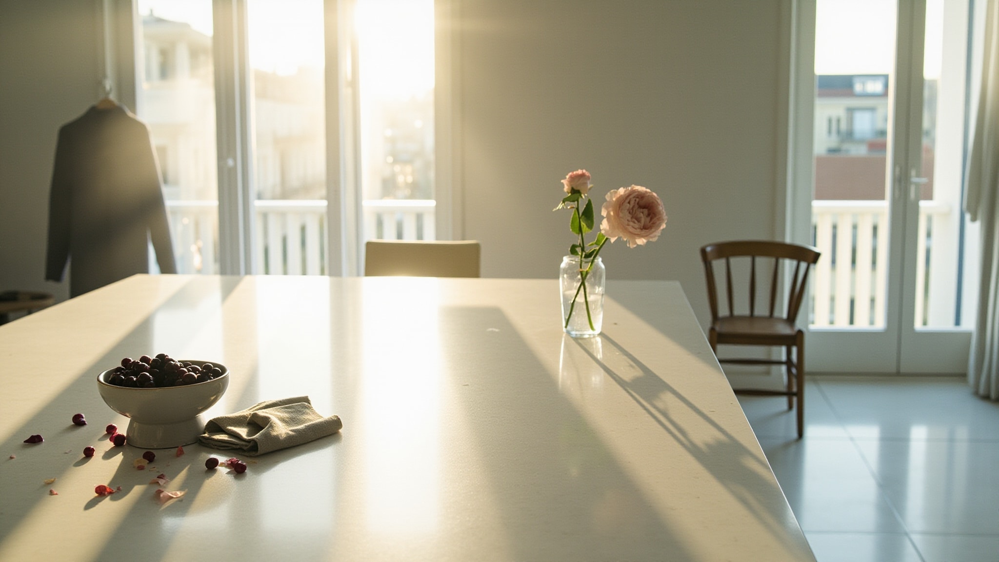 Mes fleurs de roses by Jean-Michel Duriez. Atmospheric mood