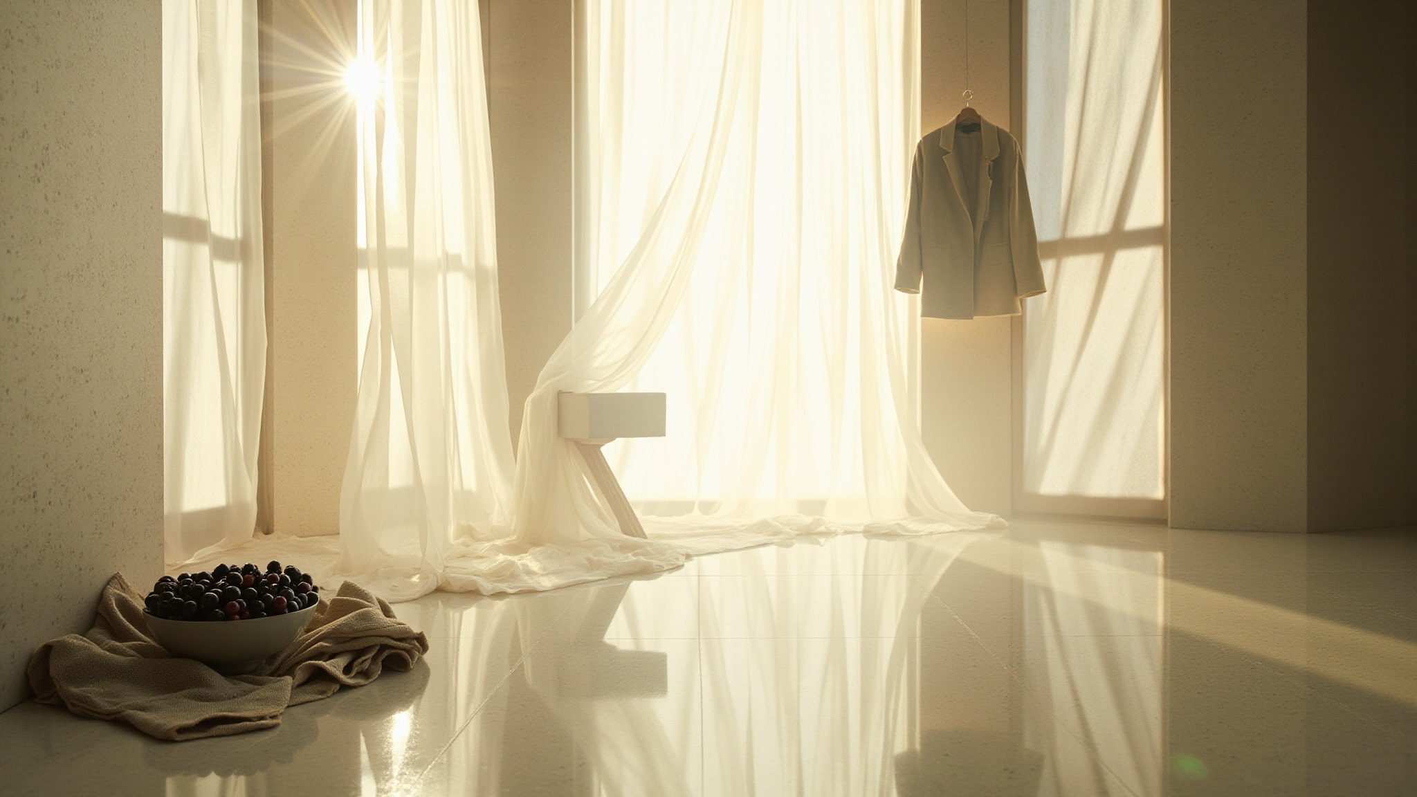 Guipure & Sheer Silk by Jeanne Arthes. Atmospheric mood