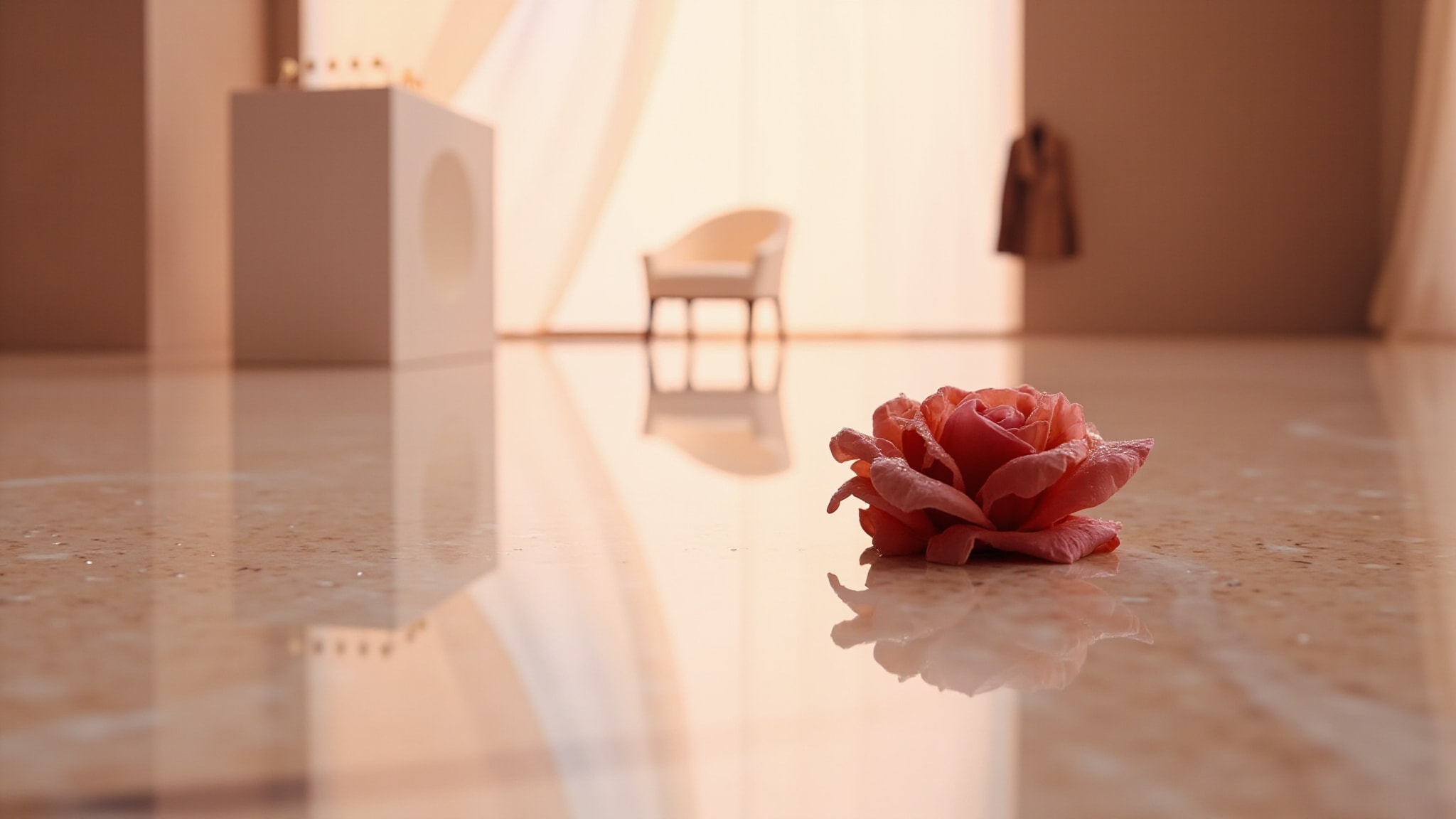 Morning Flowers by Jeanne Arthes. Atmospheric mood
