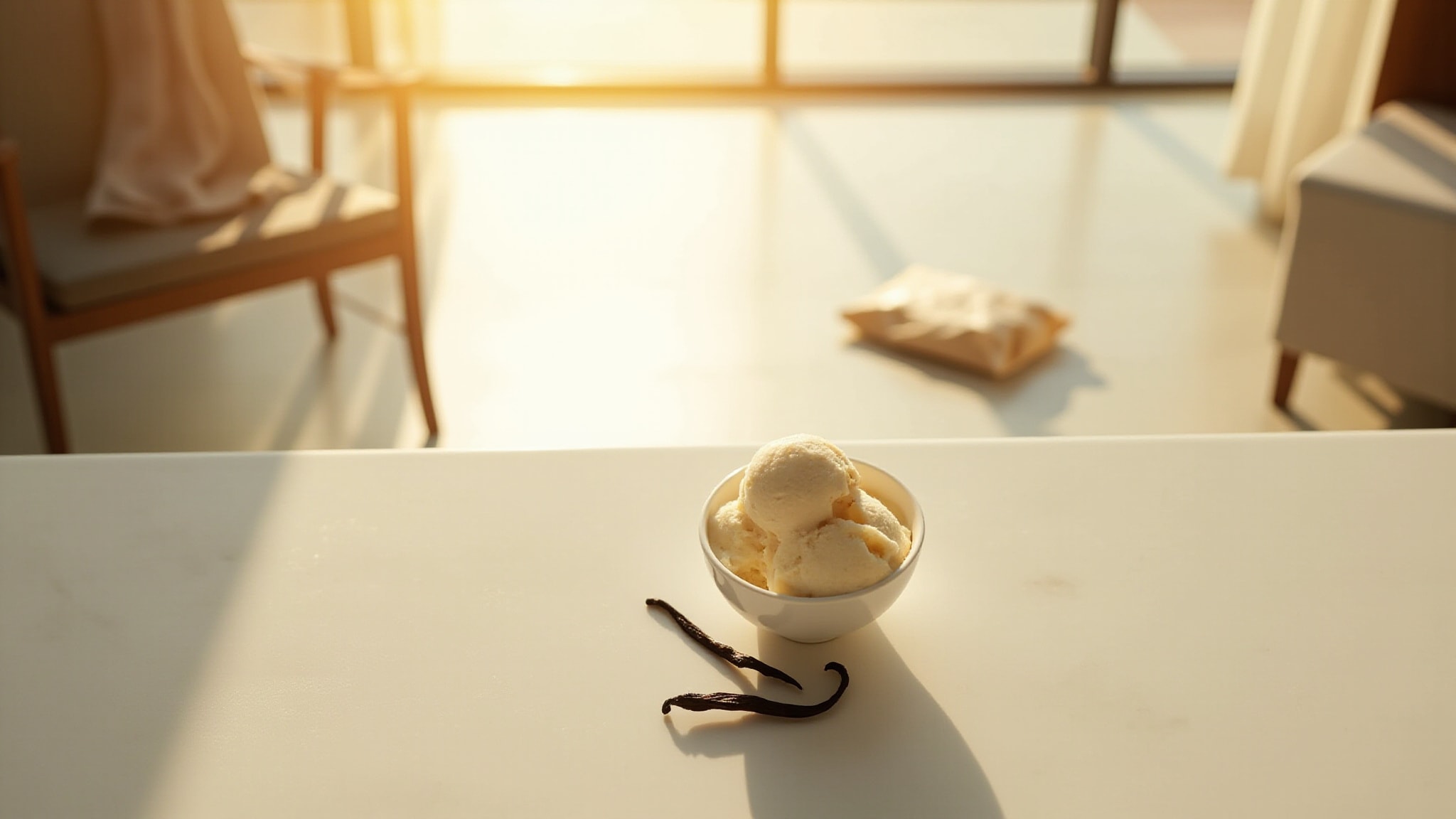 Vanilla Ice Cream by Jeanne Arthes. Atmospheric mood