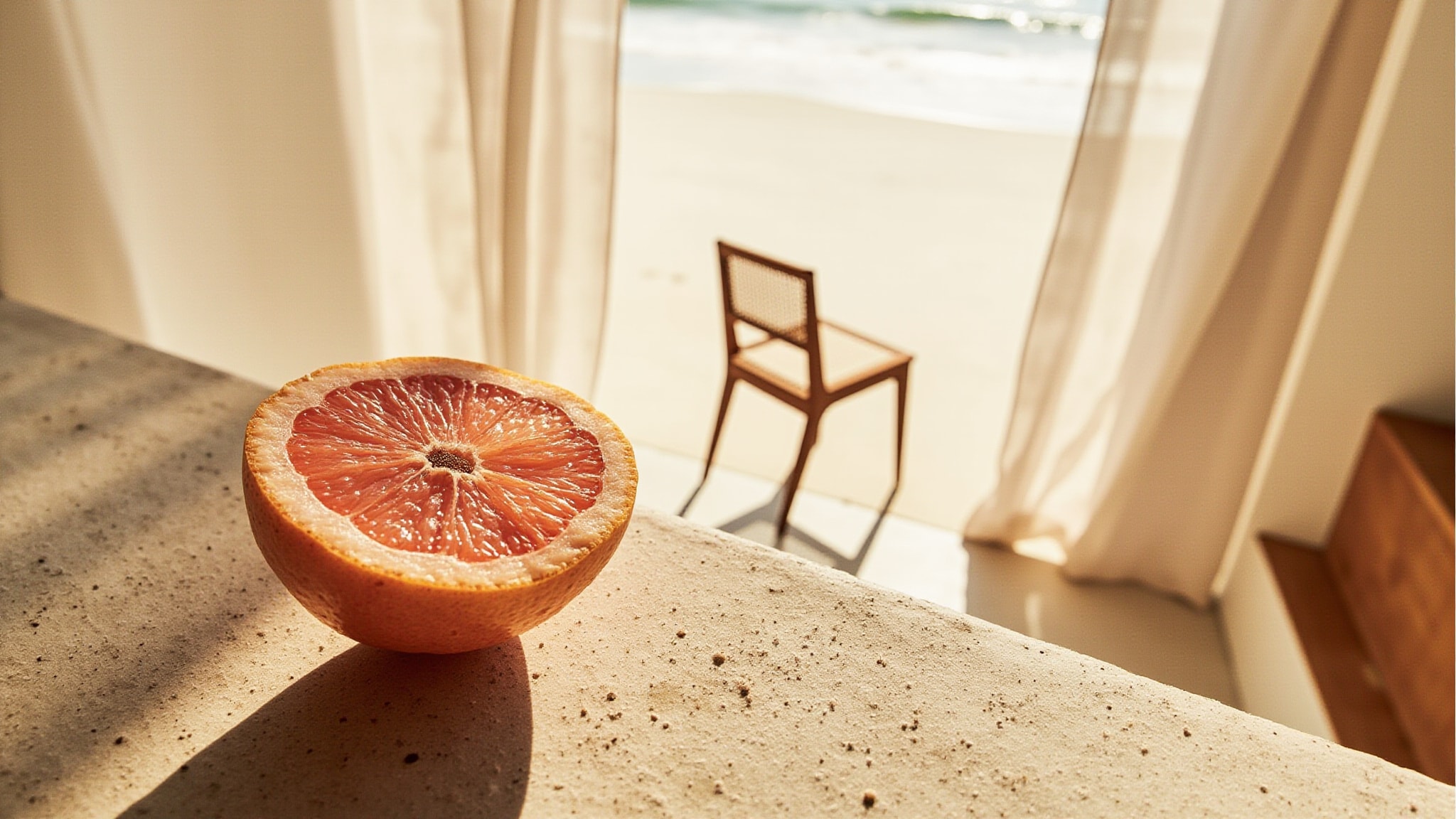 Beachscape by Jennifer Aniston. Atmospheric mood