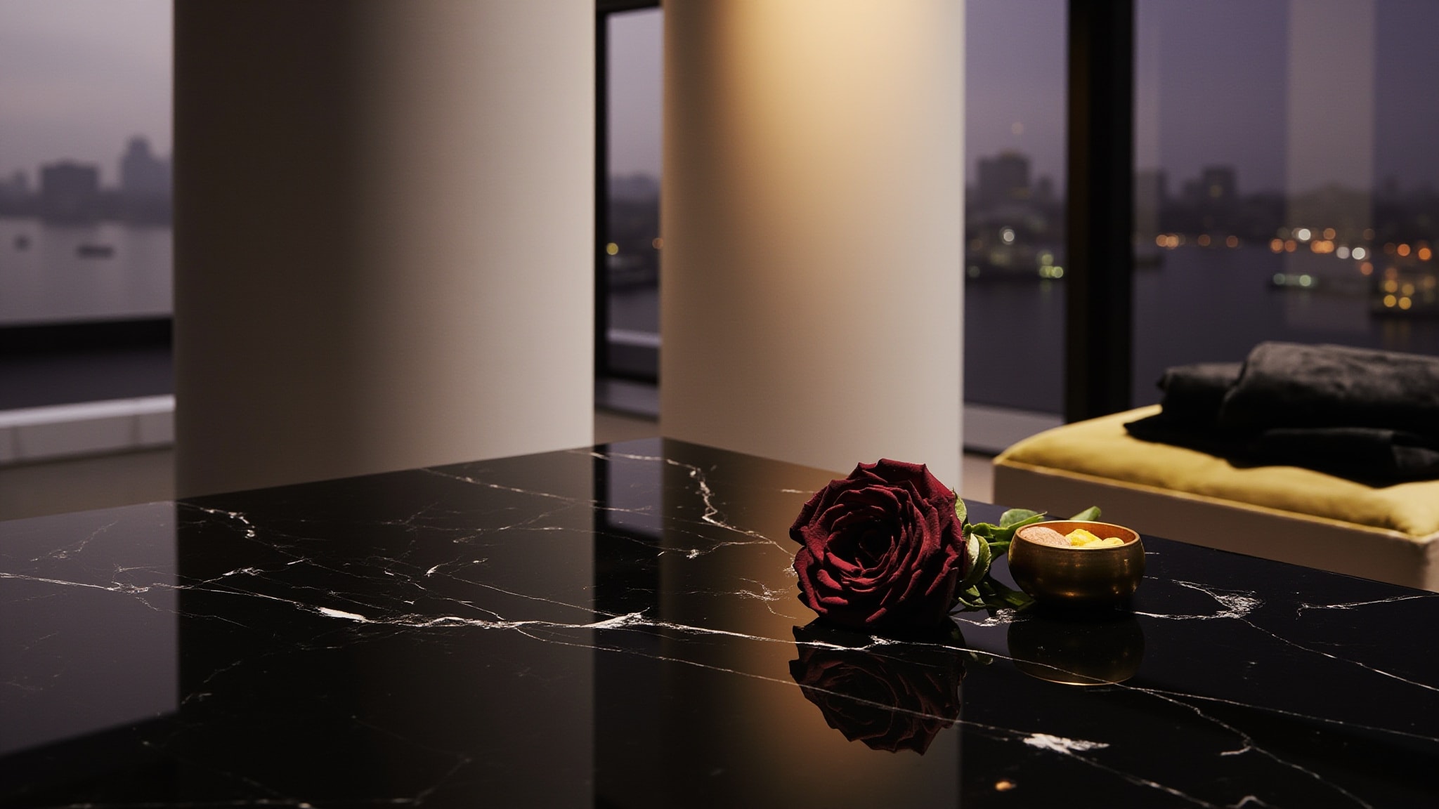 Velvet Rose & Oud Rich Extrait by Jo Malone London. Atmospheric mood