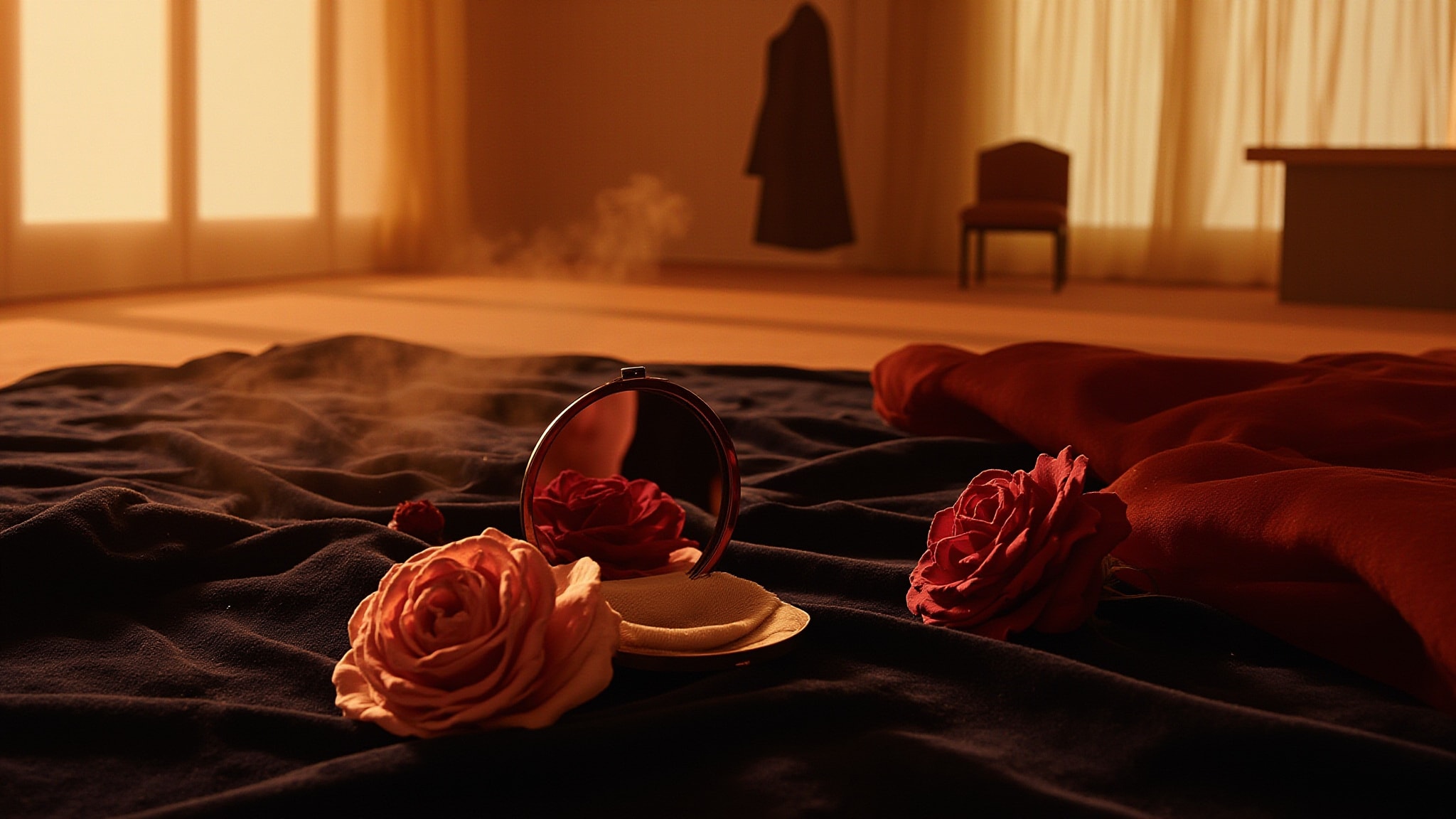 Luscious Roses by JoAnne Bassett. Atmospheric mood