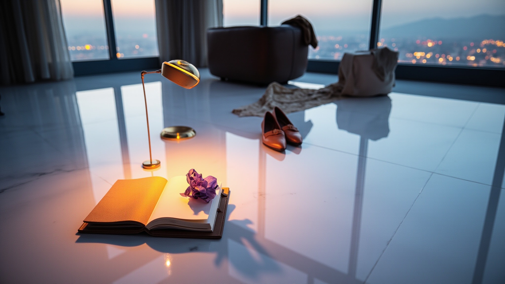 Signature Violet Blossom & Sandalwood by Jones New York. Atmospheric mood