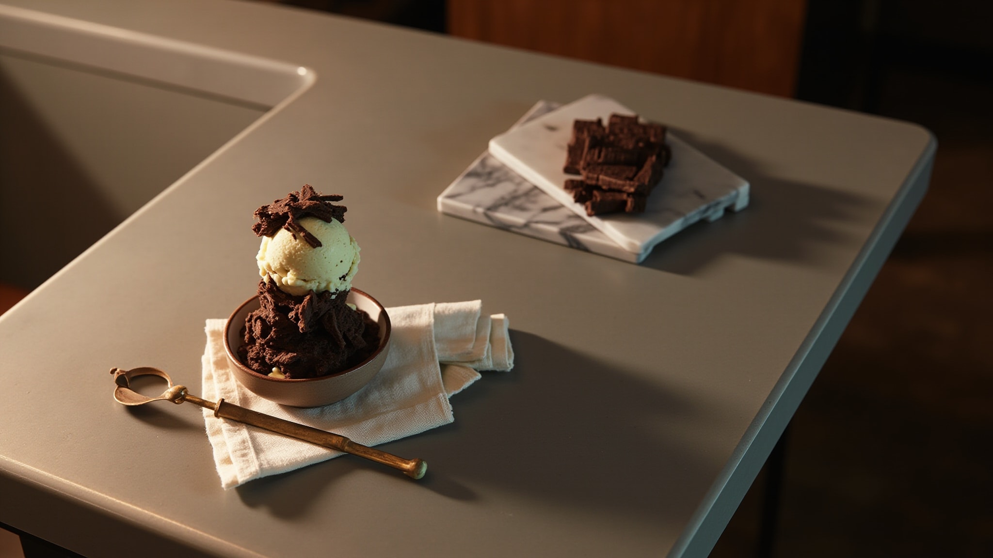 Mint Choc Chip Ice Cream by Juliet Rose. Atmospheric mood