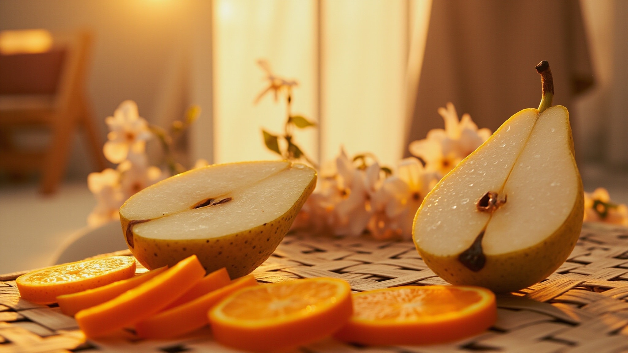 Eden Plush Pear | 23 Eau de Parfum by Kayali Fragrances. Atmospheric mood