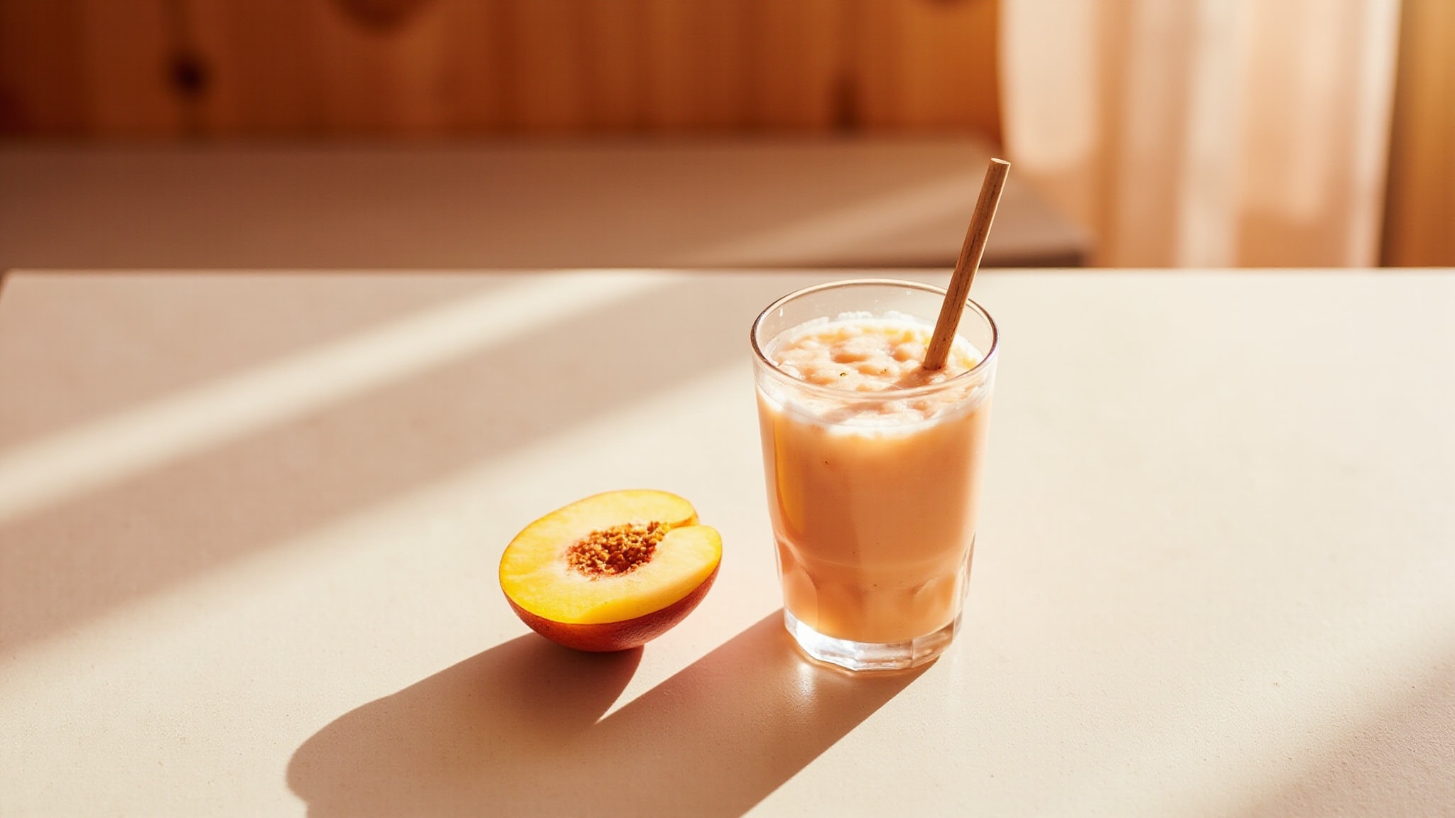 Peach Milk Tea by Kira. Atmospheric mood