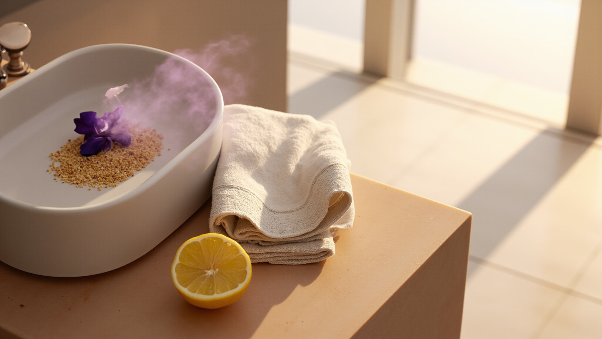 Heliotrope Ylang Ylang Citron by Korres. Atmospheric mood