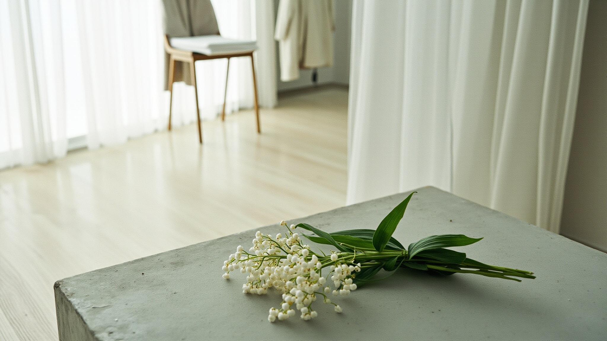 Iris Lily of the Valley Cotton by Korres. Atmospheric mood
