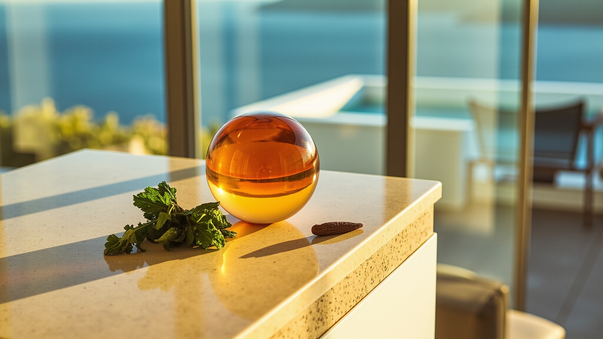 Oceanic Amber Eau de Parfum by Korres. Atmospheric mood