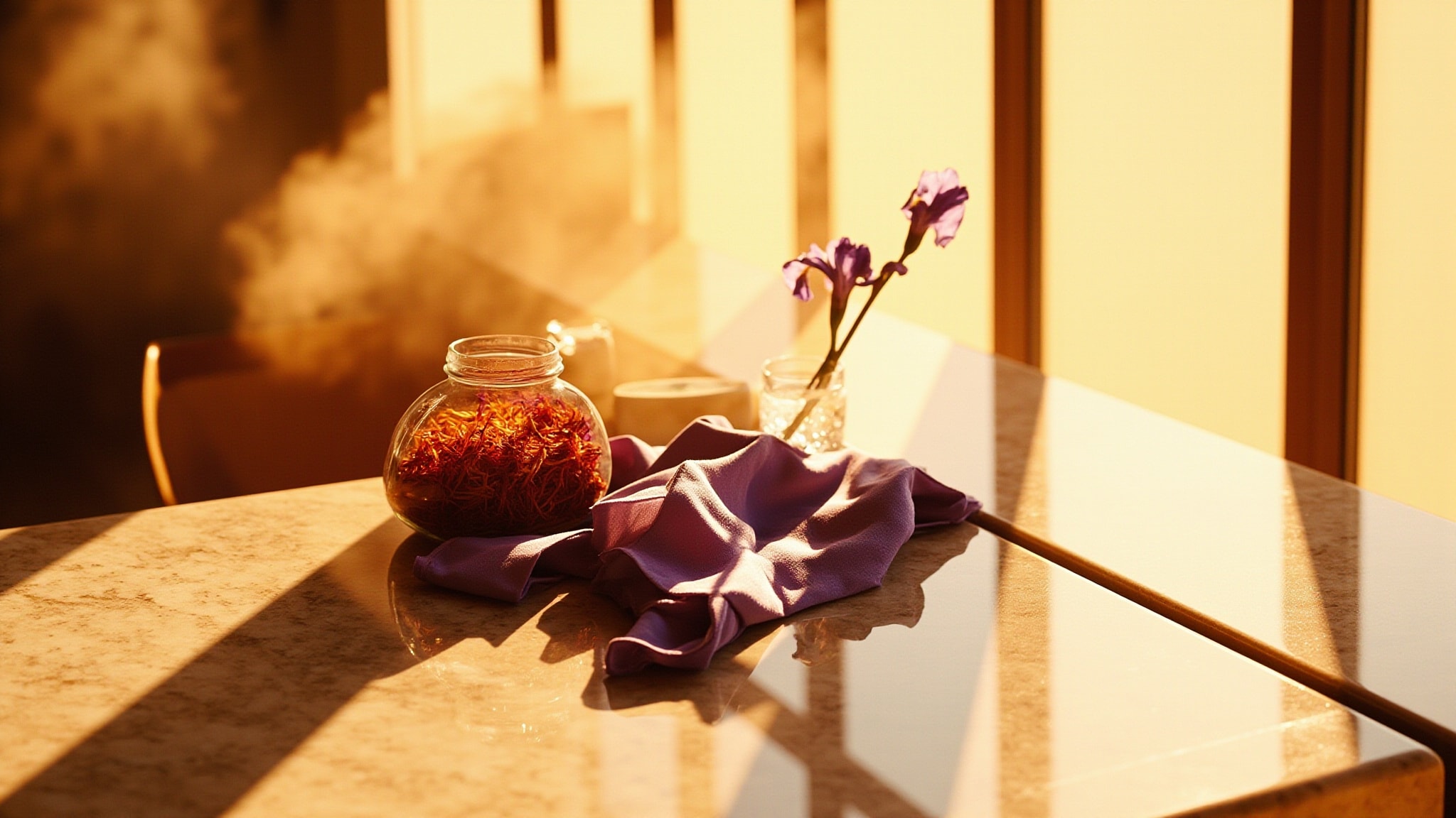 Saffron Orris by Korres. Atmospheric mood