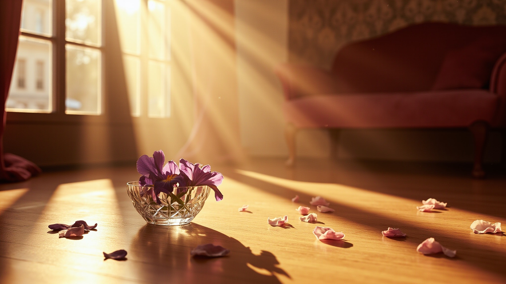 Lalique de Lalique Anemone Crystal Flacon by Lalique. Atmospheric mood