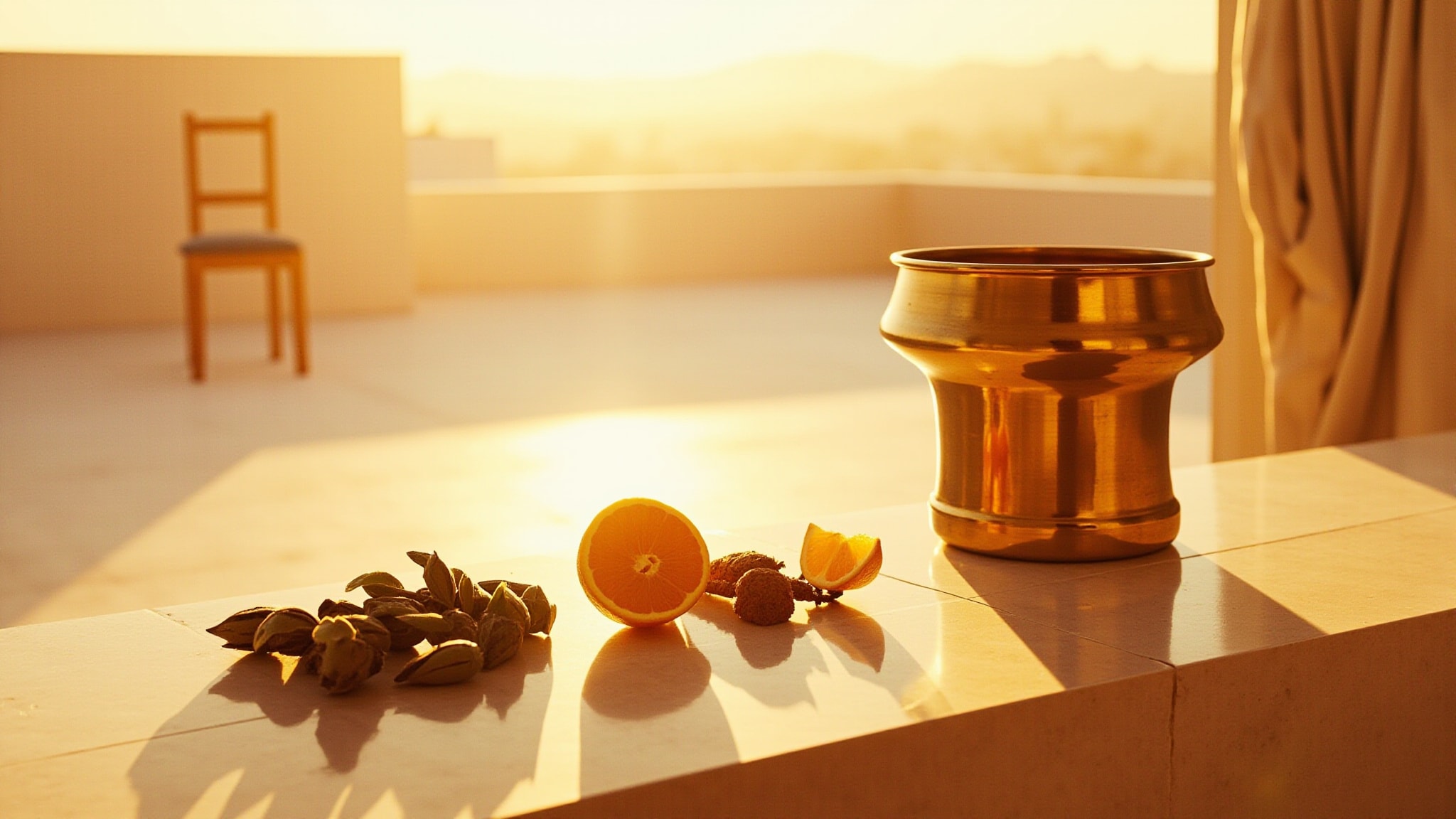 Qafila Pure Gold by Le Chameau. Atmospheric mood