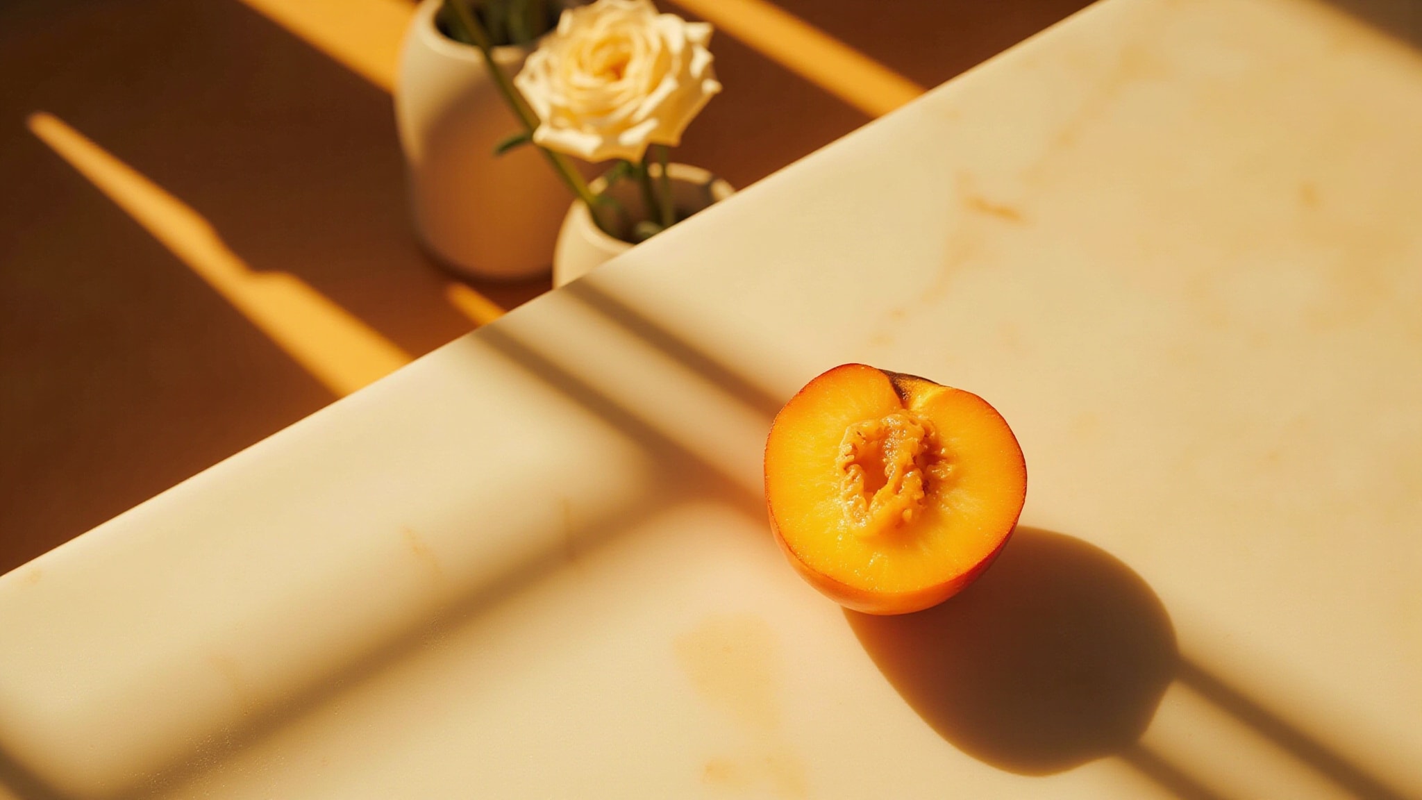 Pêche Délicieuse by Le Monde Gourmand. Atmospheric mood