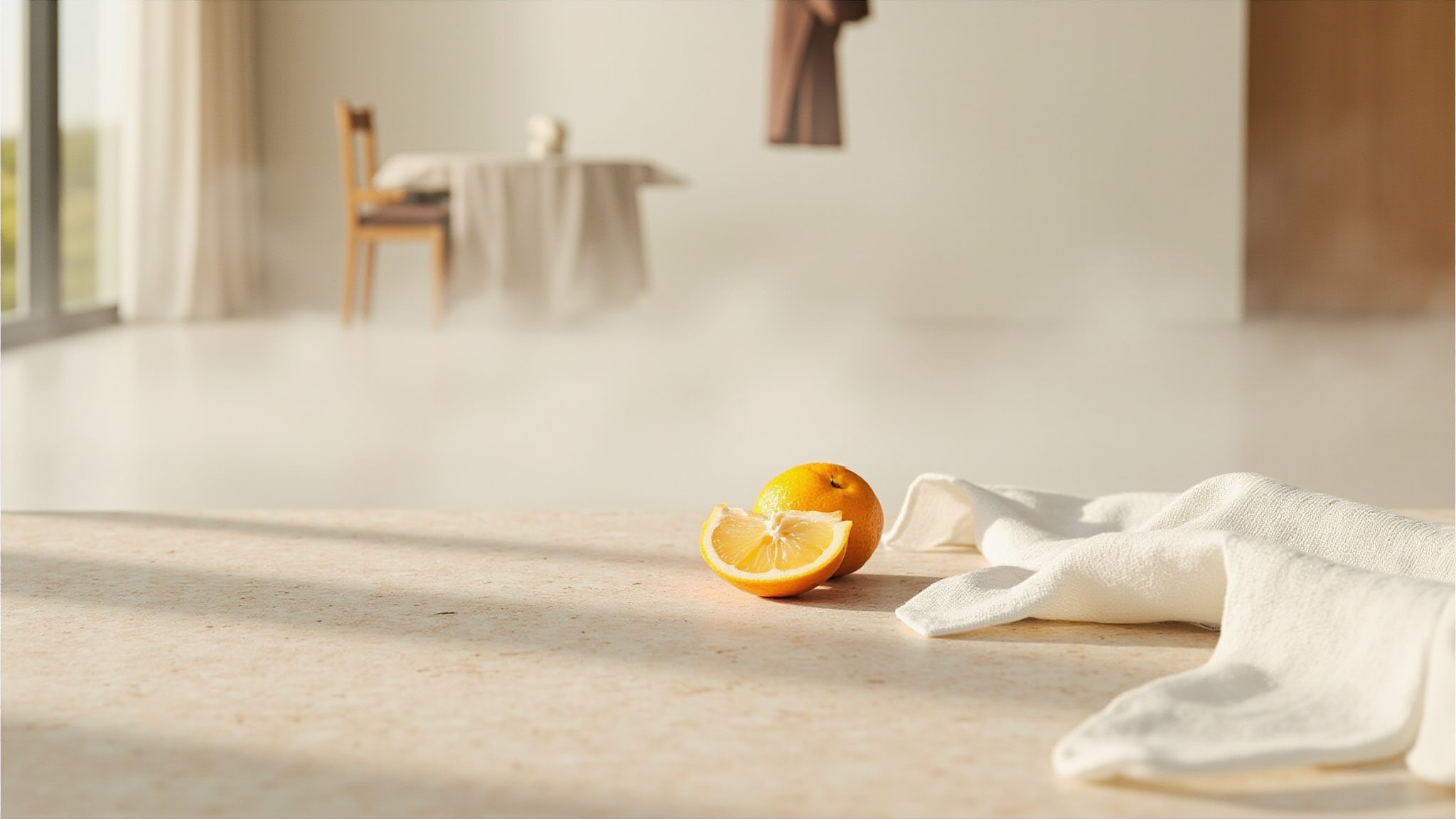 #369 Mandarines en blanc by Le Ré Noir. Atmospheric mood
