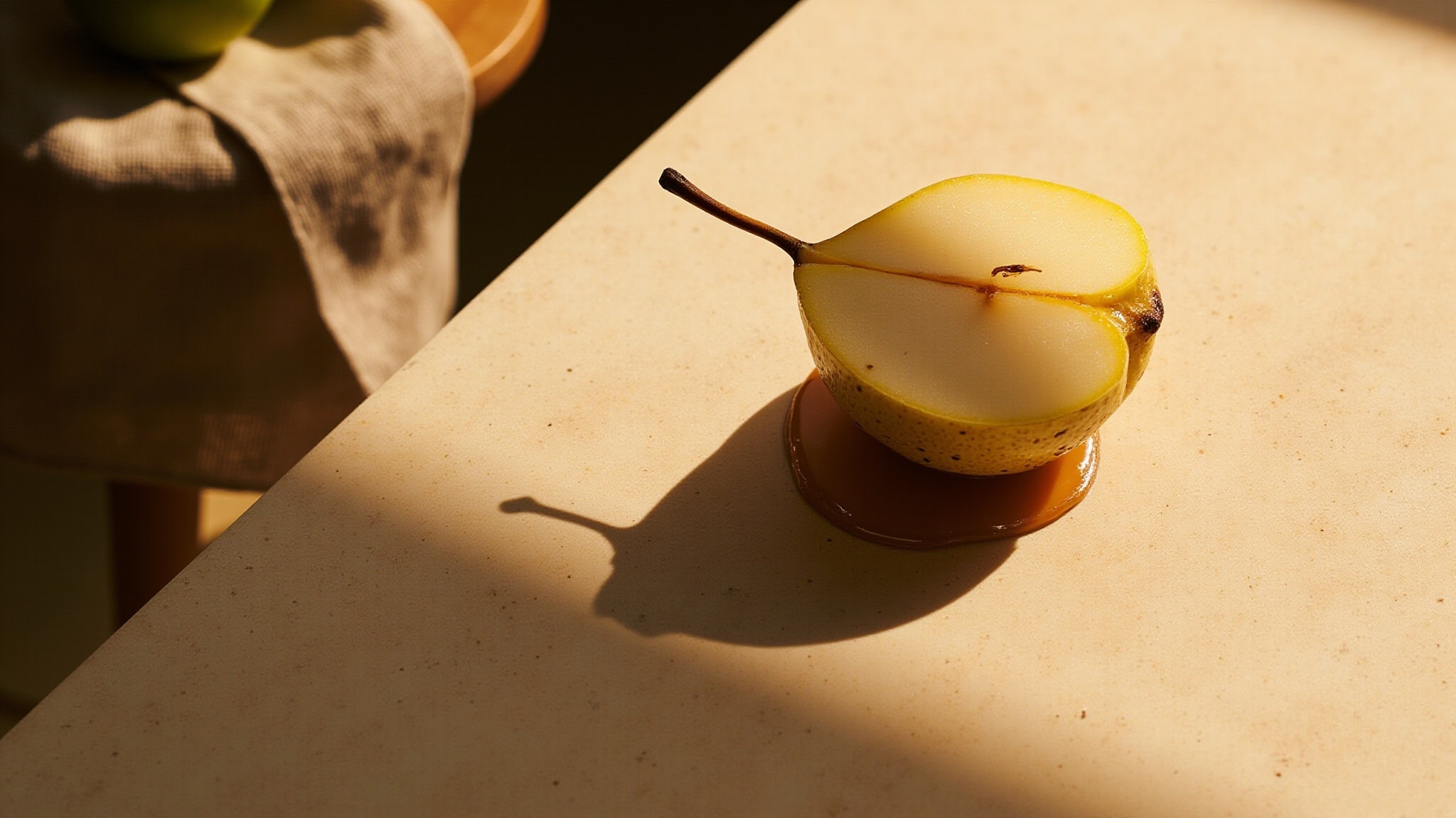 Poire Caramel by Les Petits Plaisirs. Atmospheric mood