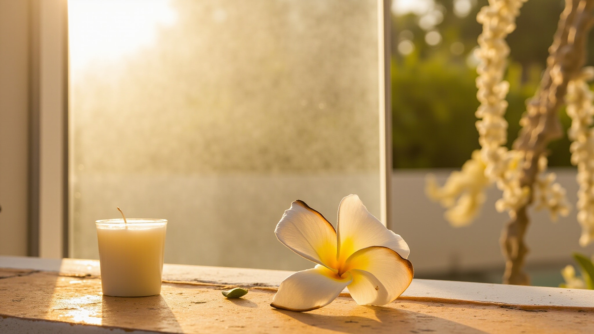 Frangipani by Lili Bermuda. Atmospheric mood