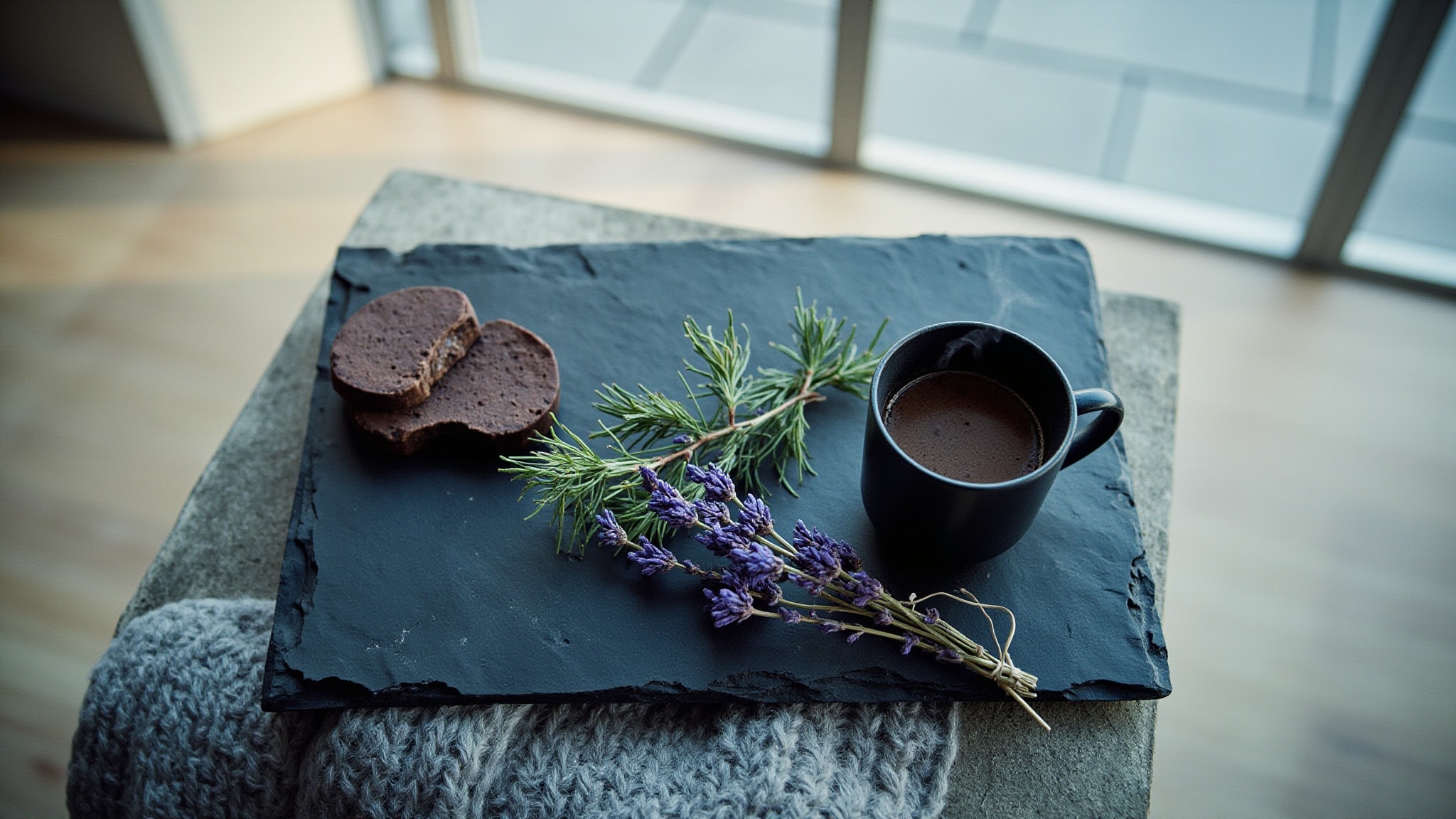 Lavender & Wool by Linda Landenberg. Atmospheric mood