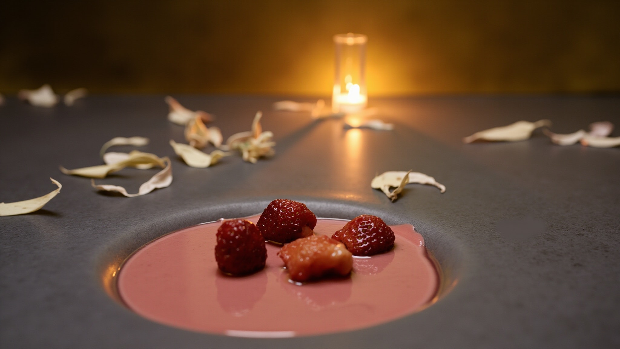 Strawberry Flower by Lvnea. Atmospheric mood