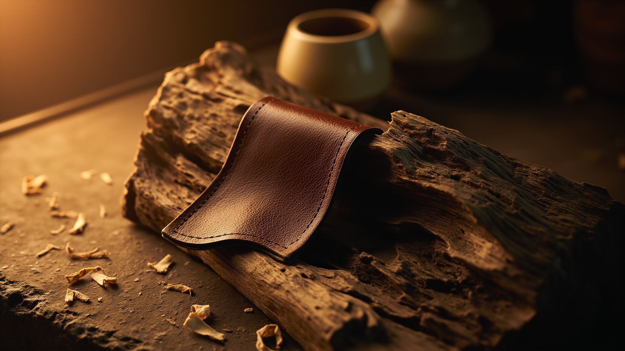 Olive Wood & Leather by Maison Label. Atmospheric mood