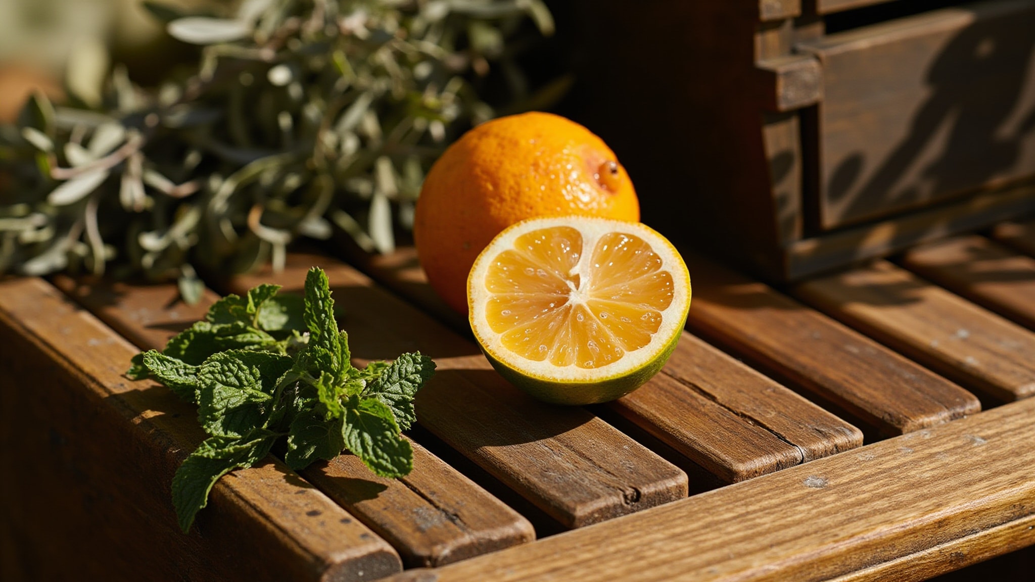 Mandarin & Mint by Angela Flanders. Atmospheric mood