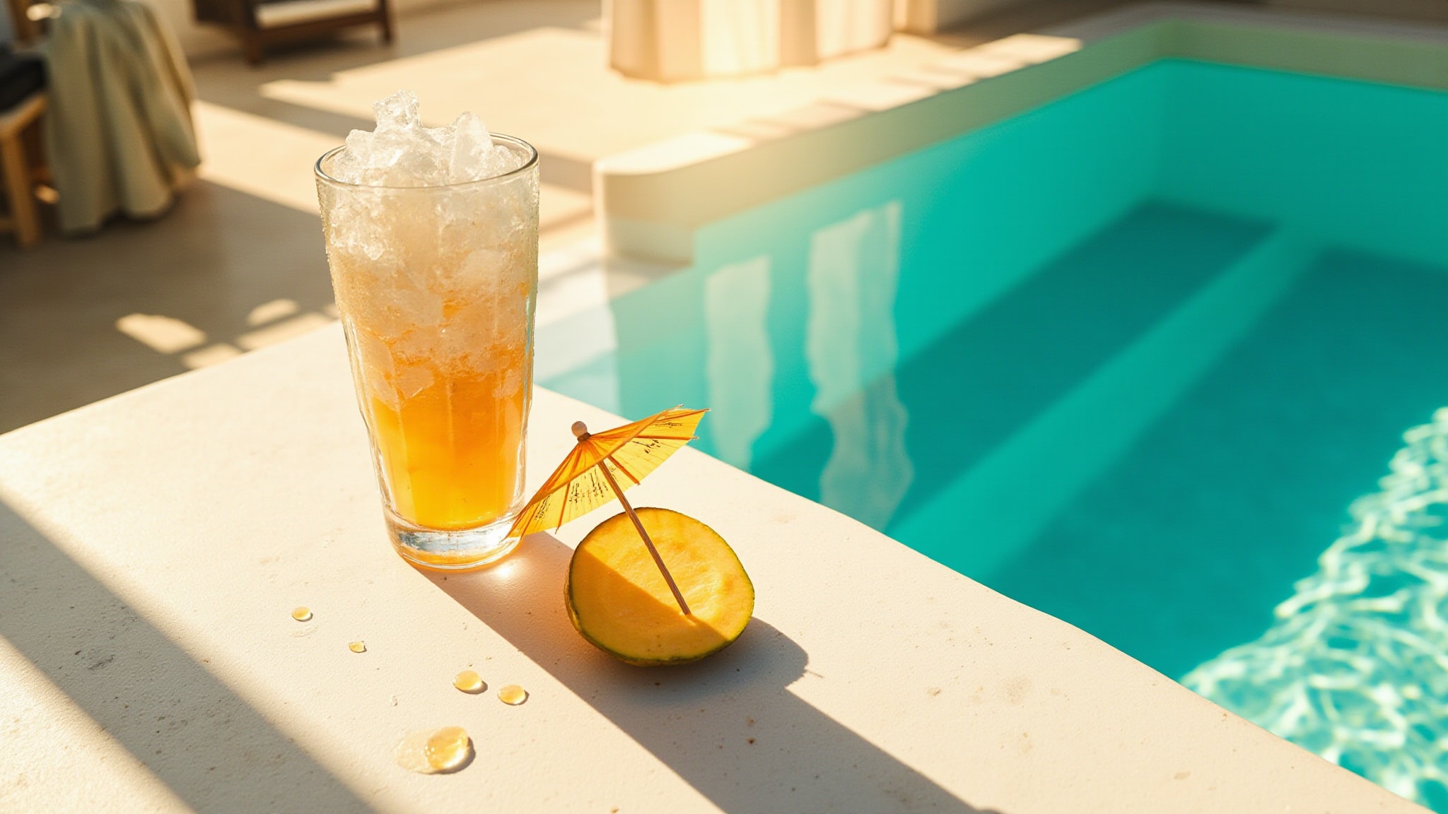 Mango On The Rocks by Hilde Soliani. Atmospheric mood