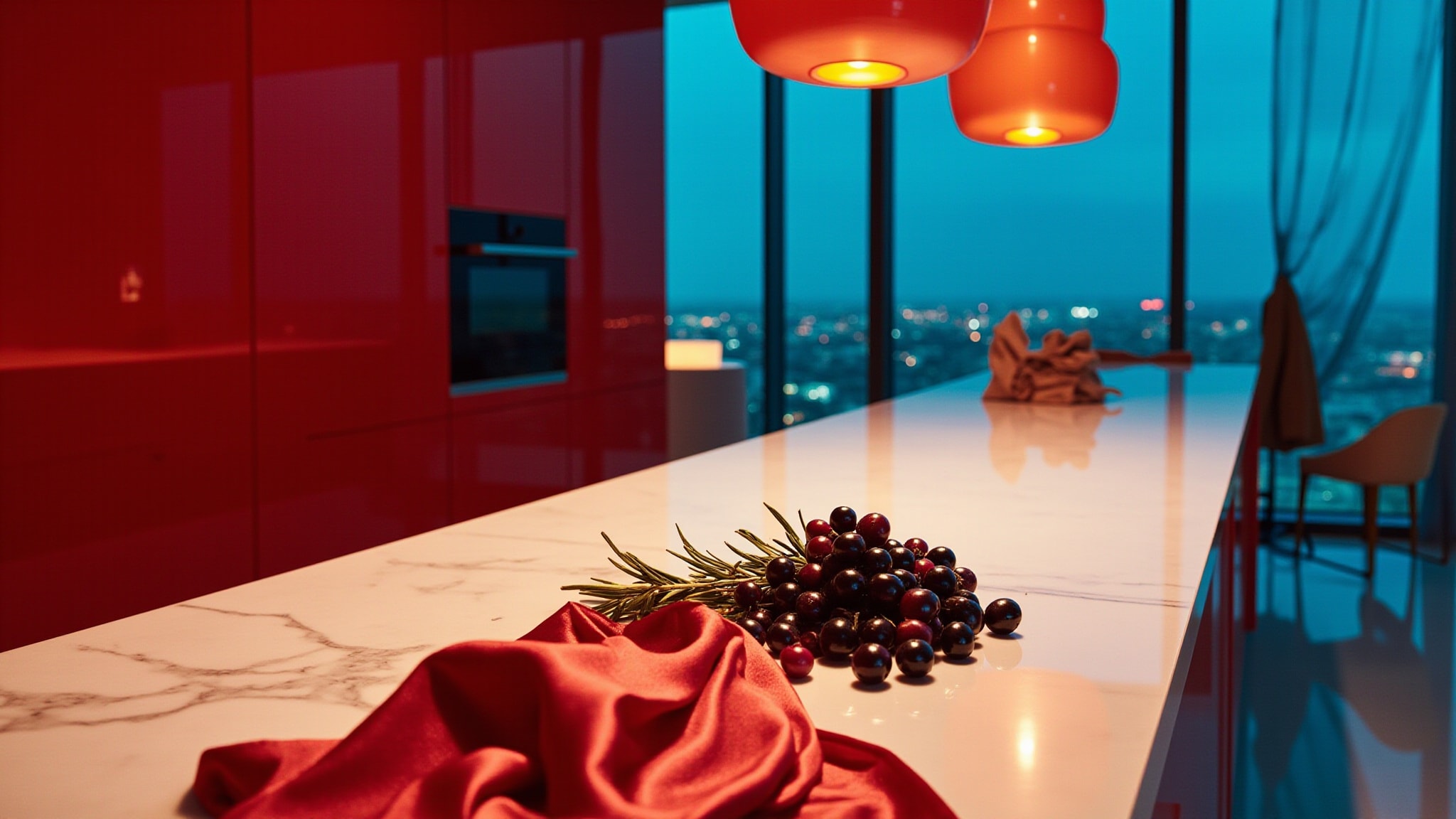 Ready To Love Intense Red by Manish Arora. Atmospheric mood