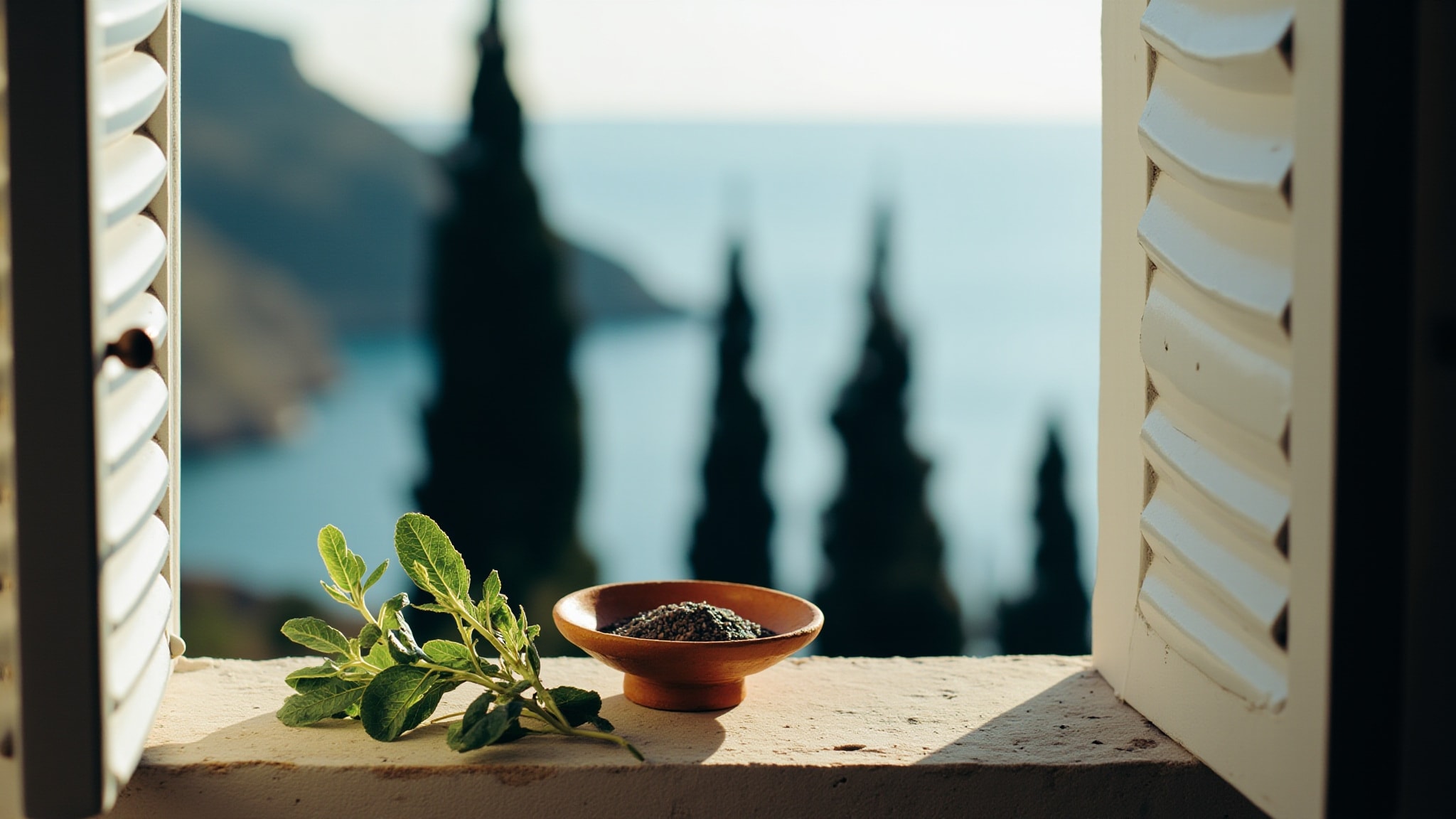 Mediterranean Cypress by Angel Schlesser. Atmospheric mood