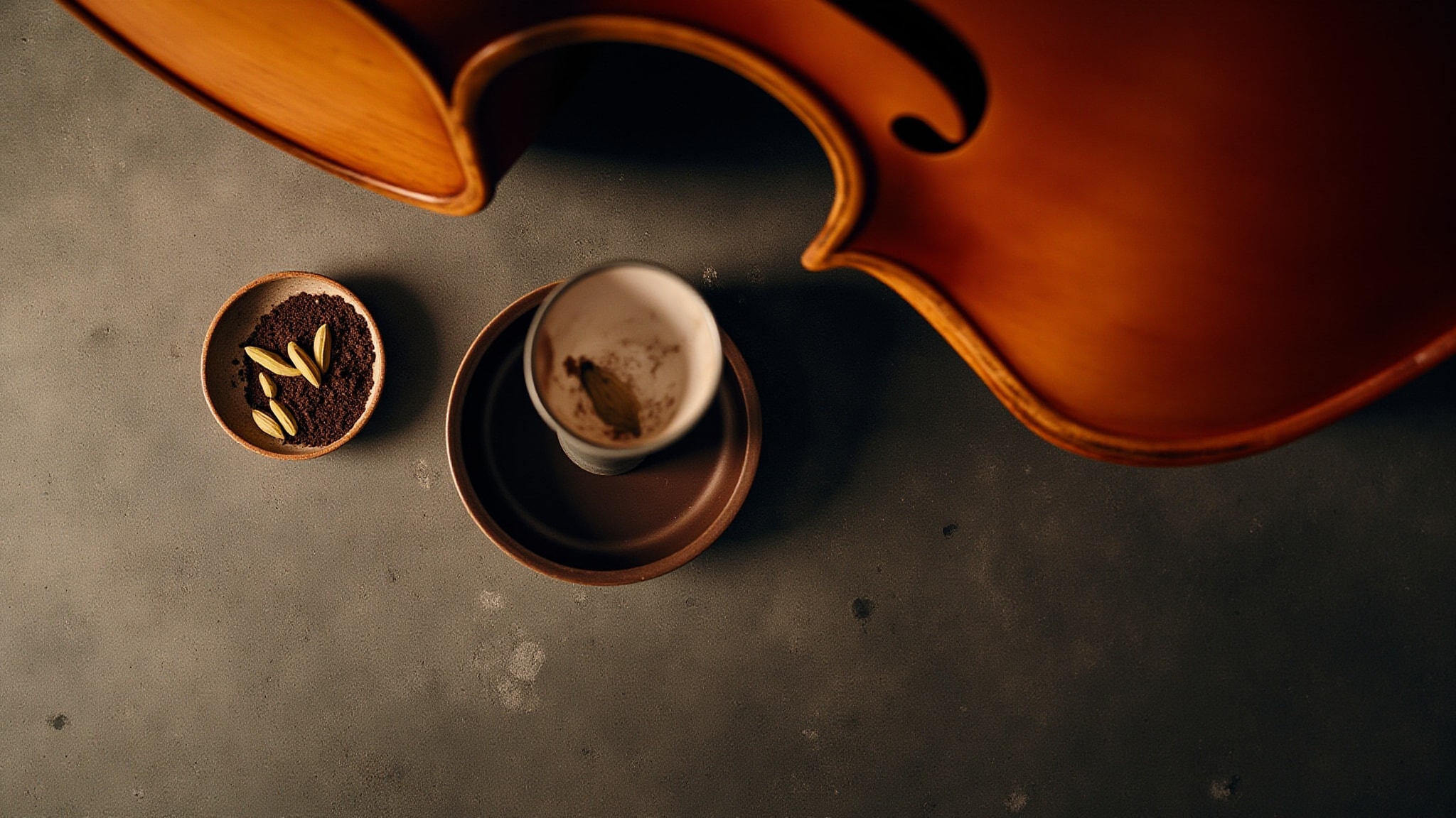 Cello Wood Cafe by Meleg Perfumes. Atmospheric mood