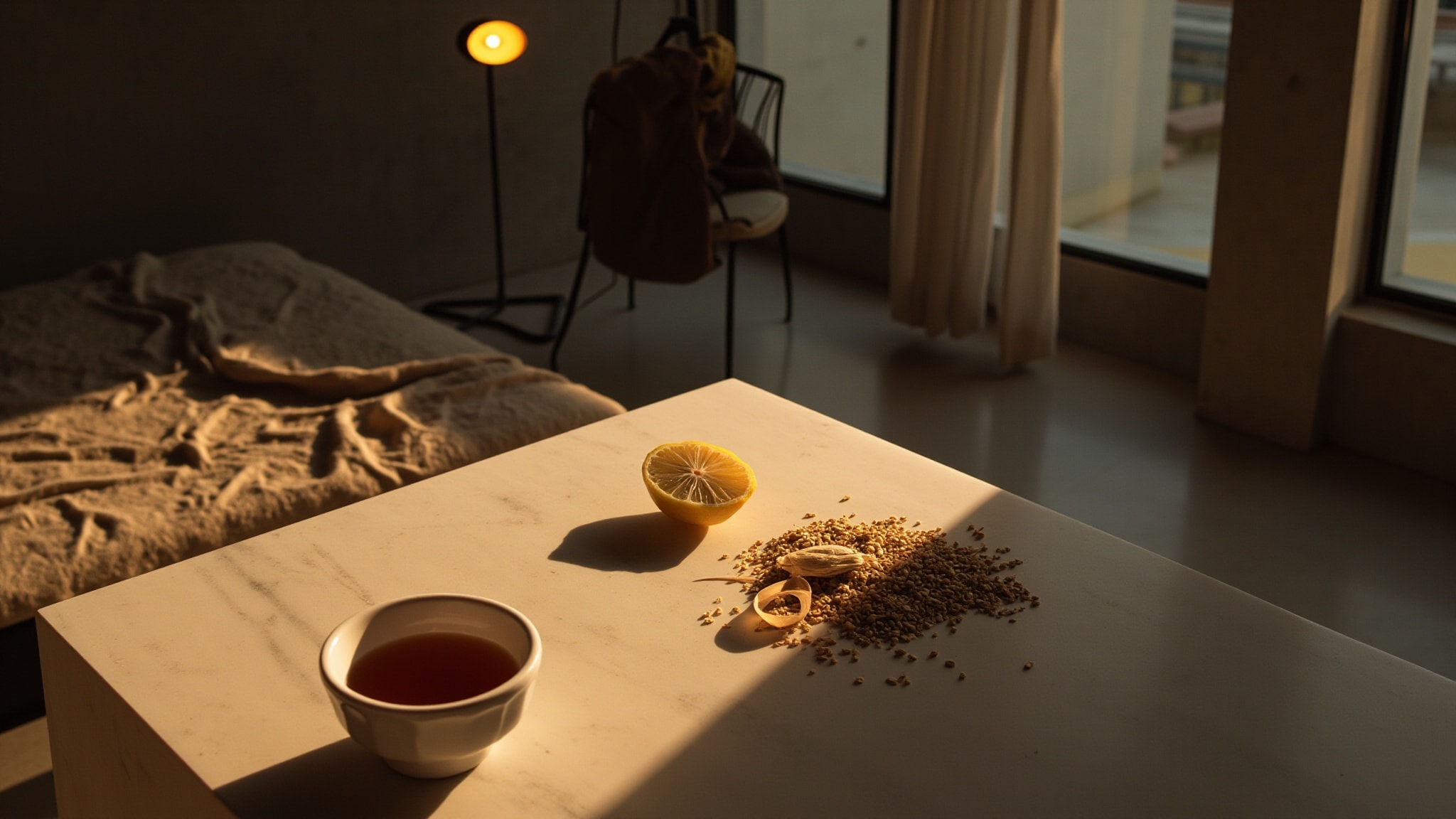 Sadhu by melt season. Atmospheric mood