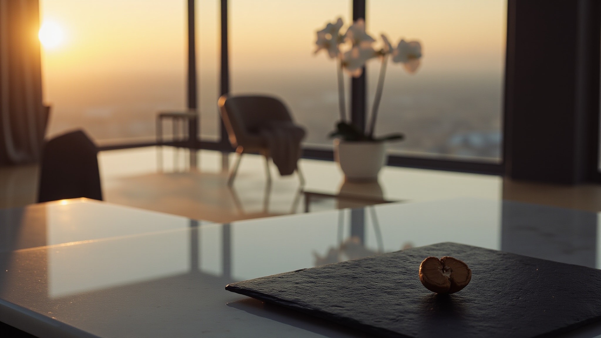 Jet Black Horizon by Michael Malul London. Atmospheric mood